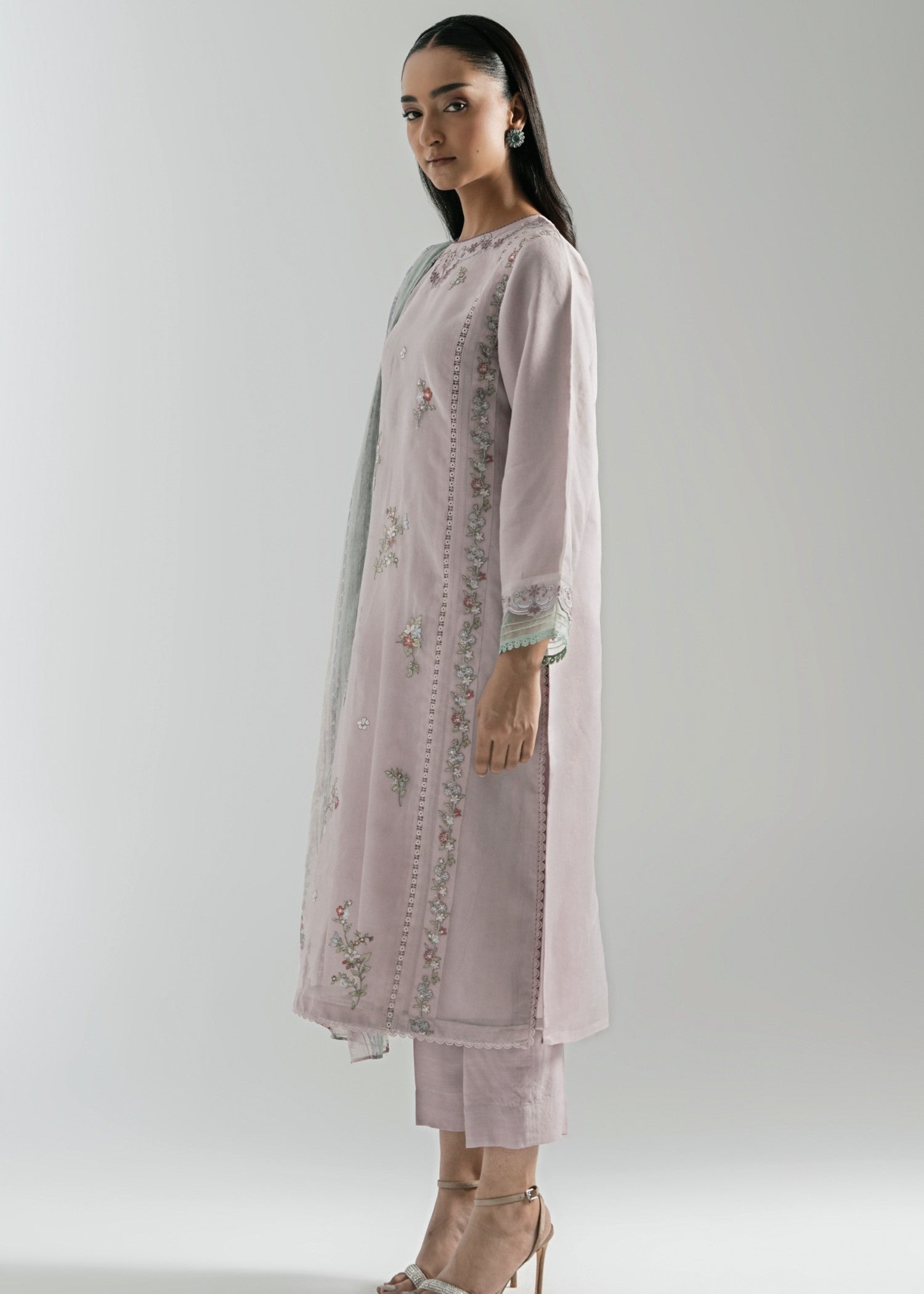 Zeen Stitched Embroidered Organza Suit WZM35125 Women 3pcs