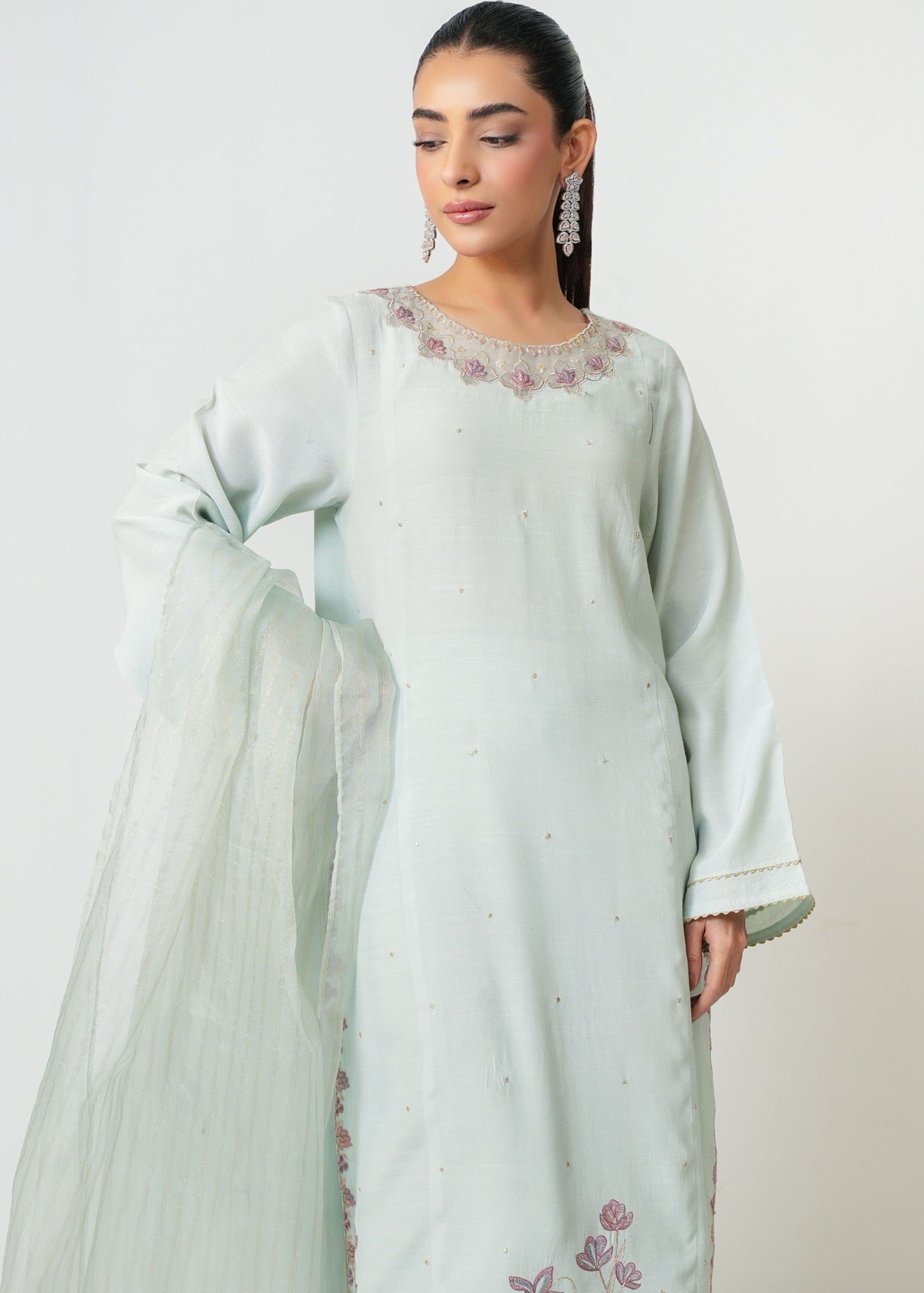 Zeen Stitched Embroidered Raw Silk Suit WZM35140 Women 3pcs