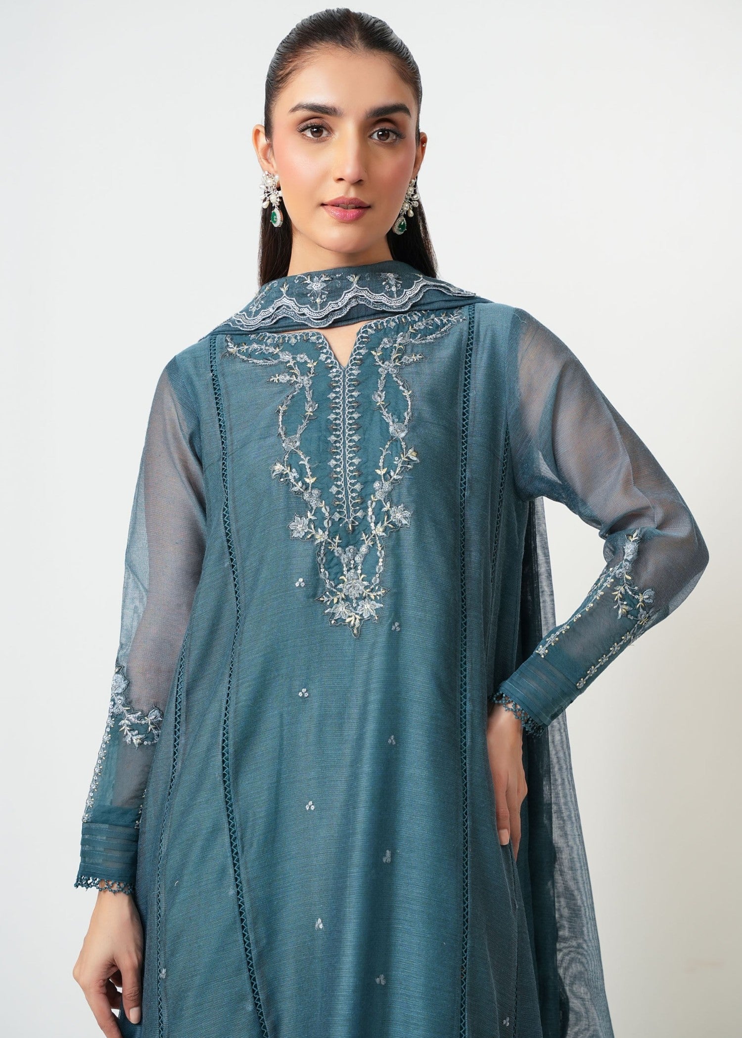 Zeen Stitched Embroidered Khaddi Suit WZM35146 Women 3pcs