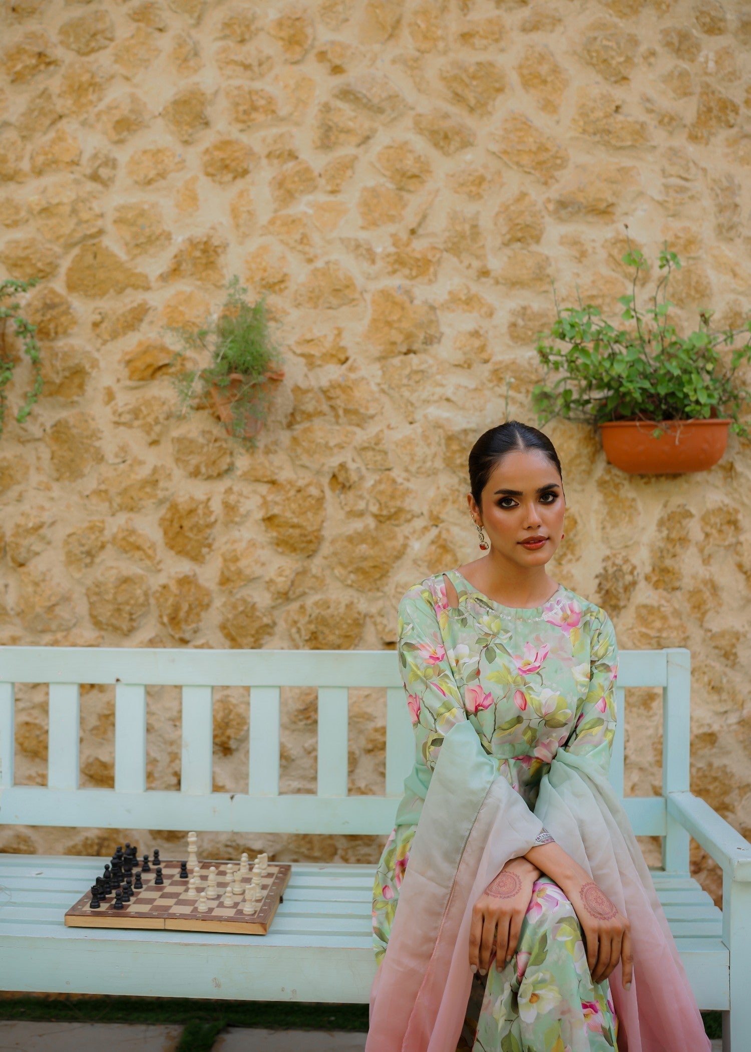 The Affordable Designer Jade Floral frock Women 2pcs