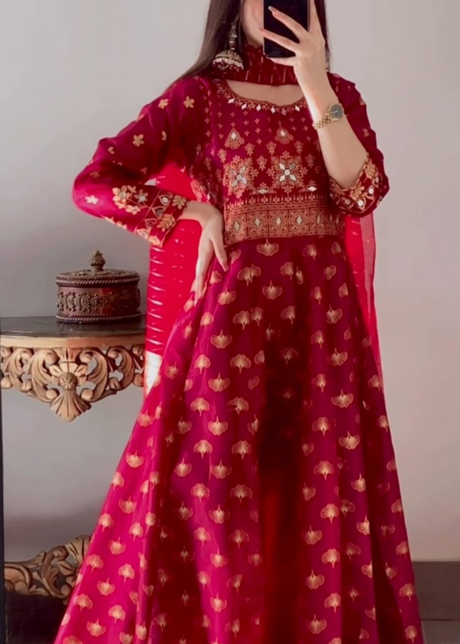 1 Mahoor Haven maroon new design 0057 Women 3pcs