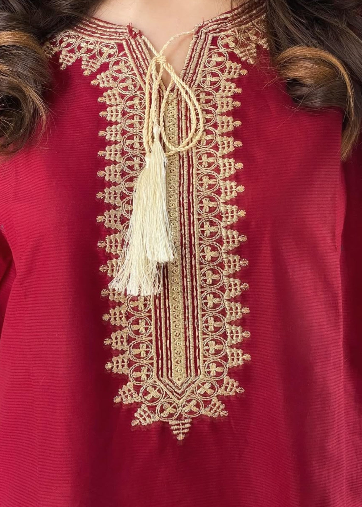 Haraj Collections Sequence Cotton Embroidered Women 2pcs