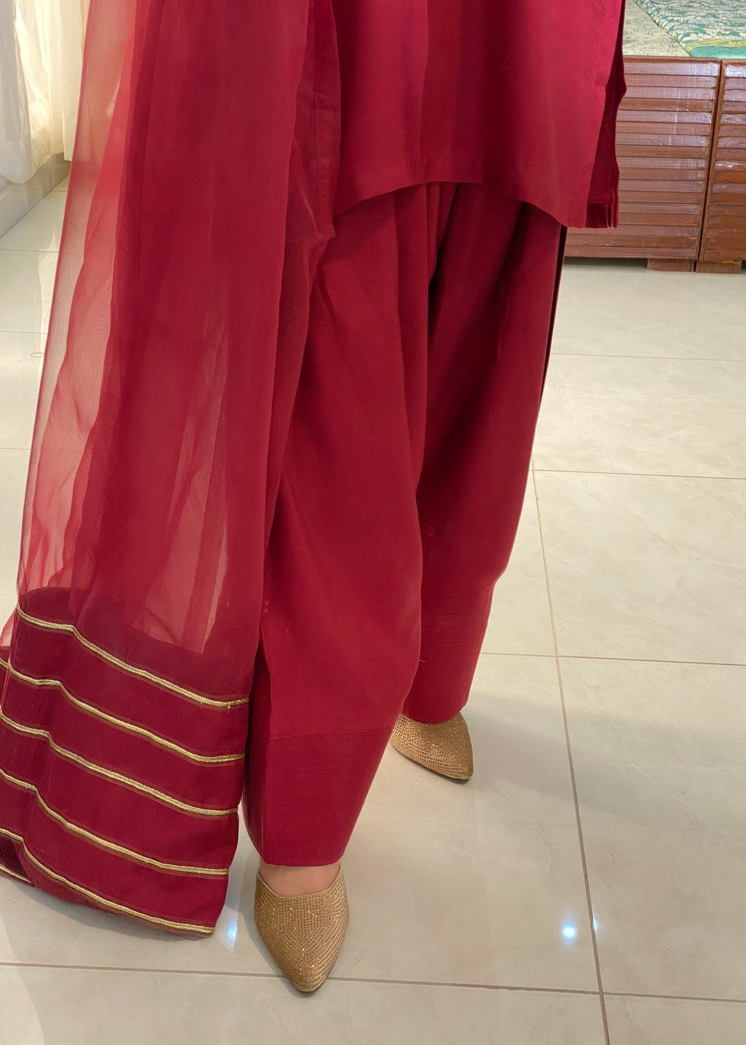 Wasli Ruby Farshi Shalwar Women 3pcs