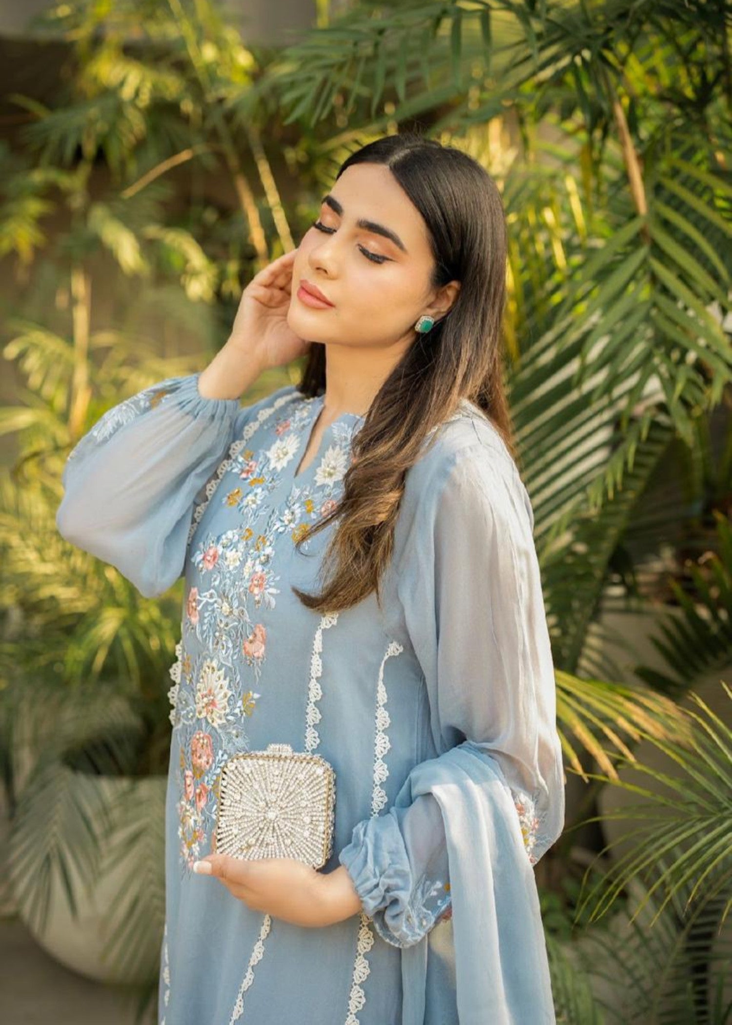 Maroon By Iqra Chaudhry Moon Grey Women 3pcs