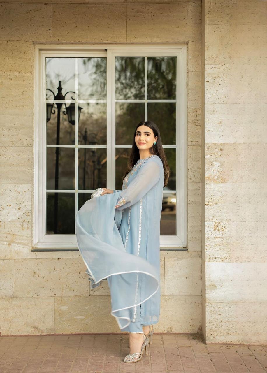 Maroon By Iqra Chaudhry Moon Grey Women 3pcs