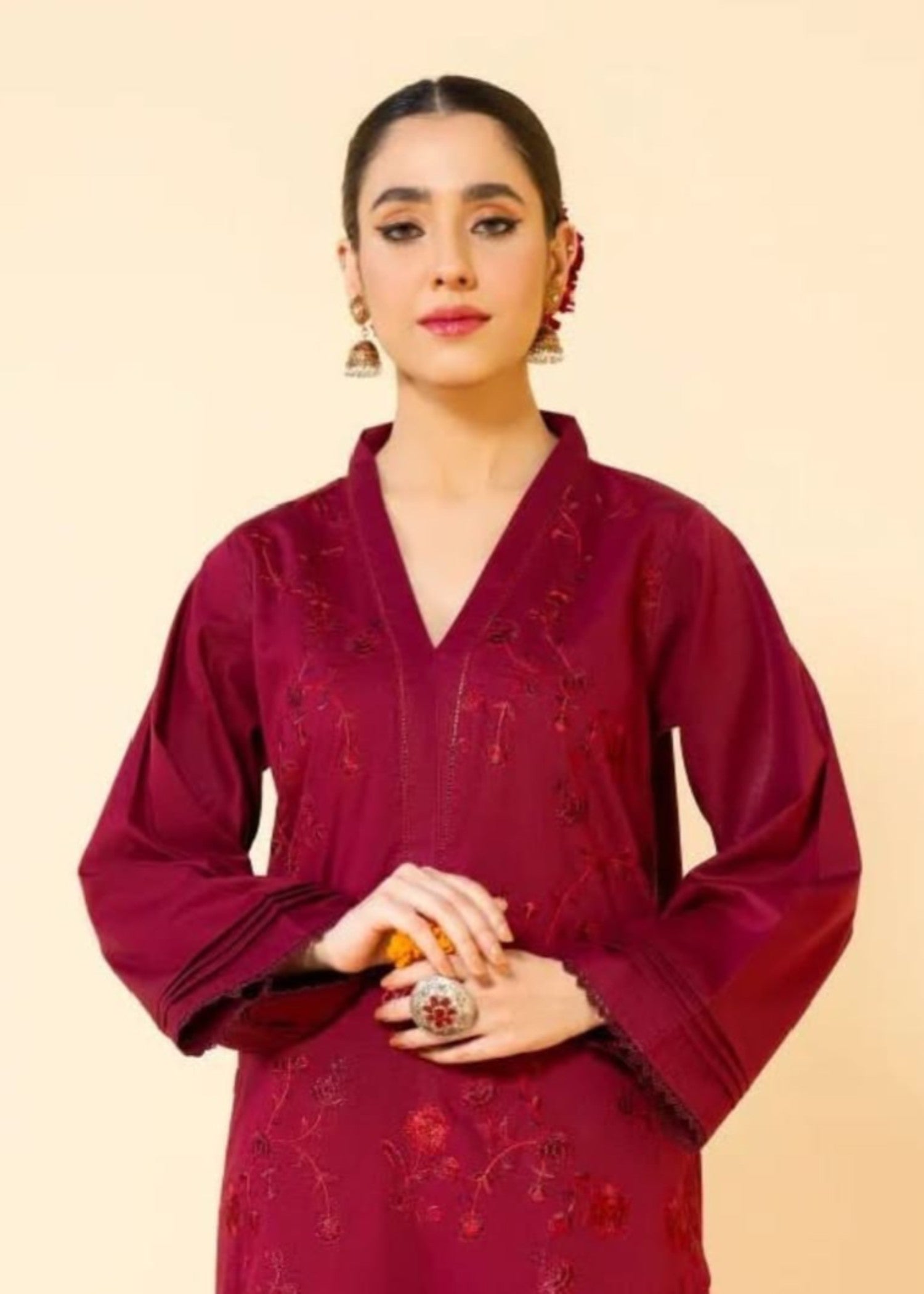 Bin Fatteh Fashion RUBBY BLOOM Women 2pcs