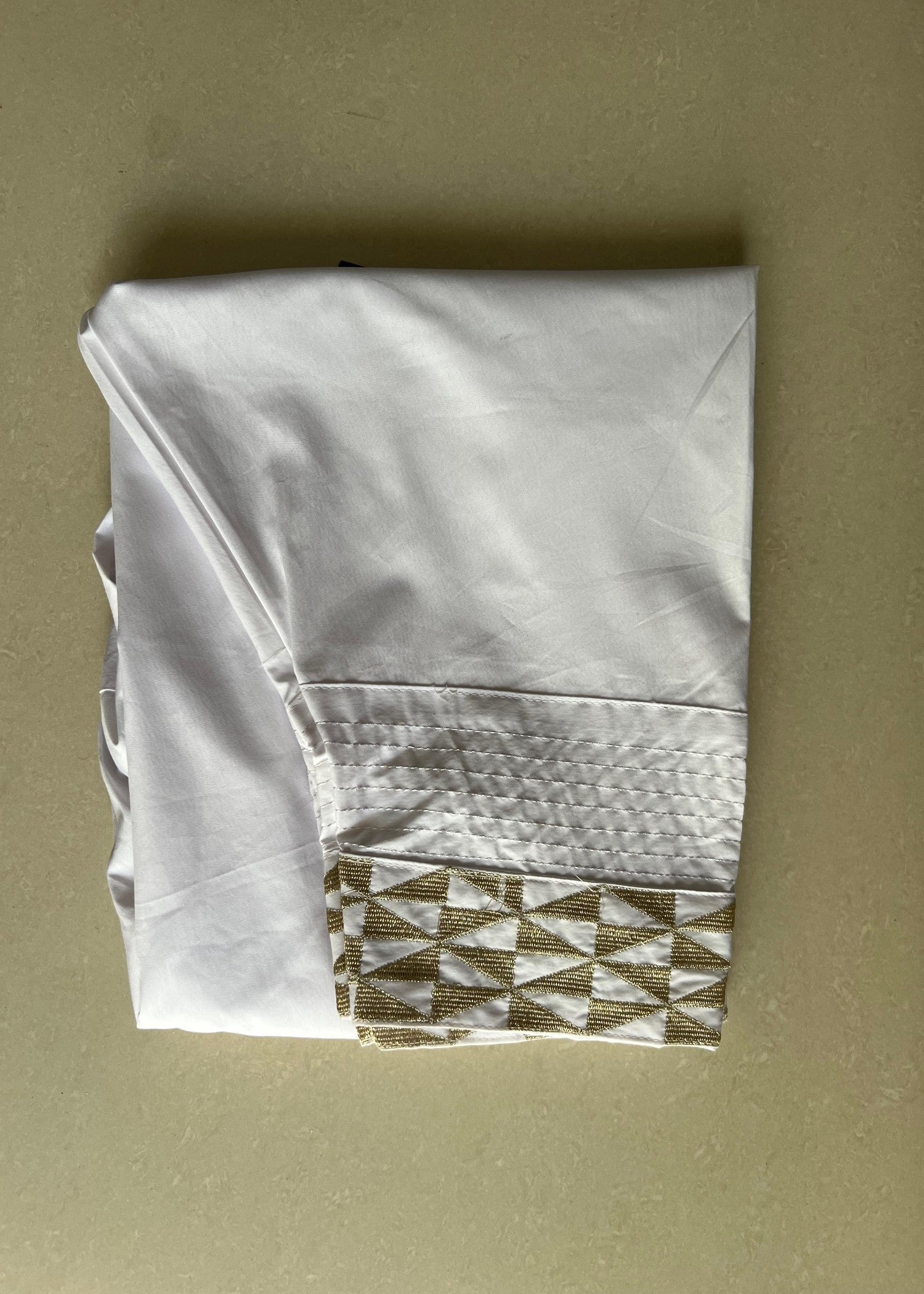 DECK UP Zari Mori Shalwar White Women 1pcs