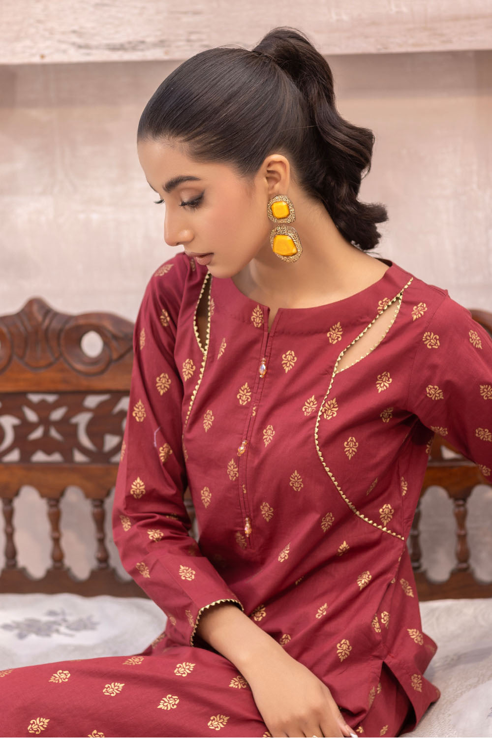 Madame Cotton Lawn Co Ord 2681 Women 2pcs