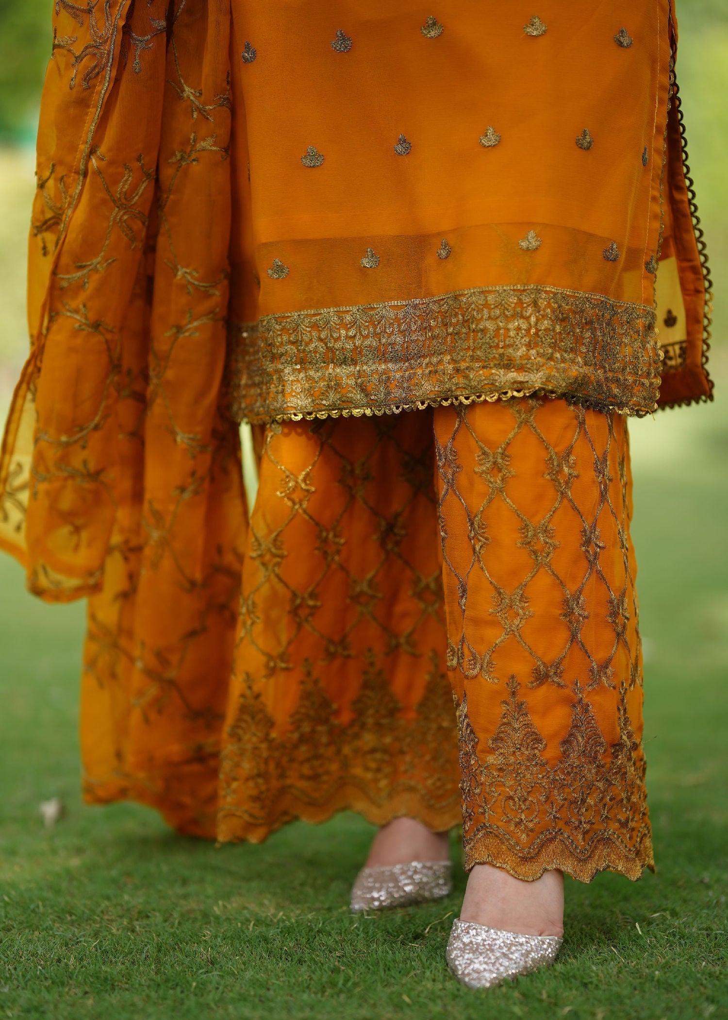 Four Season Boutique ZAMDA CHIFFON MUSTARD Women 3pcs