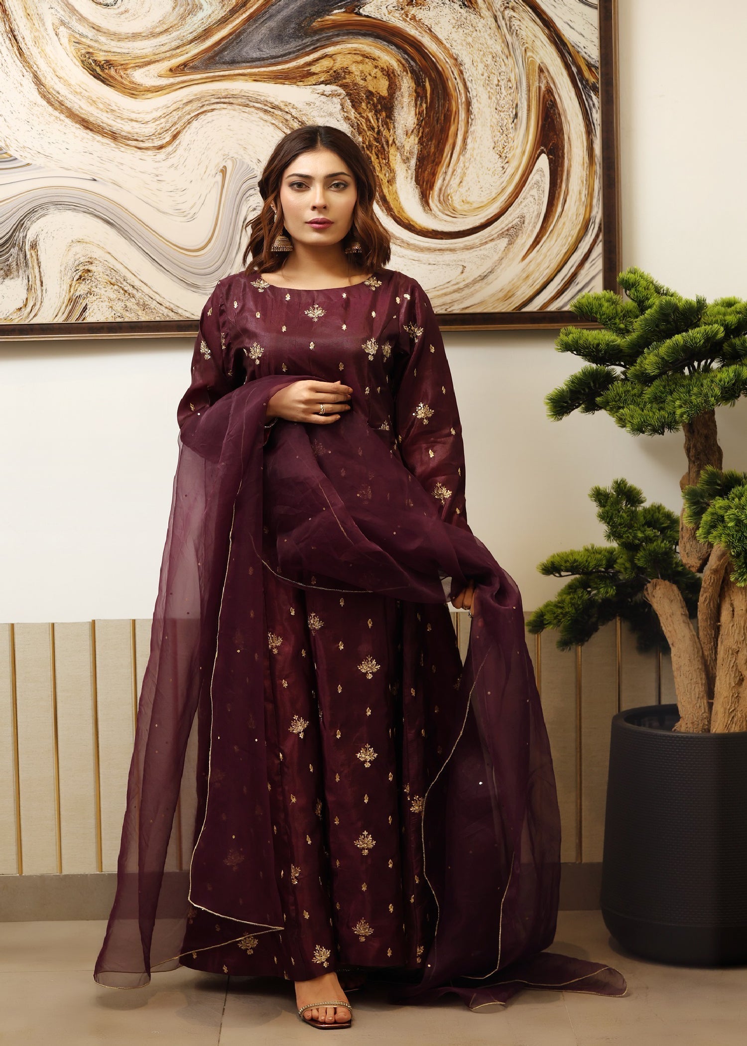 Emeralds SCARLET WINE Women 2pcs