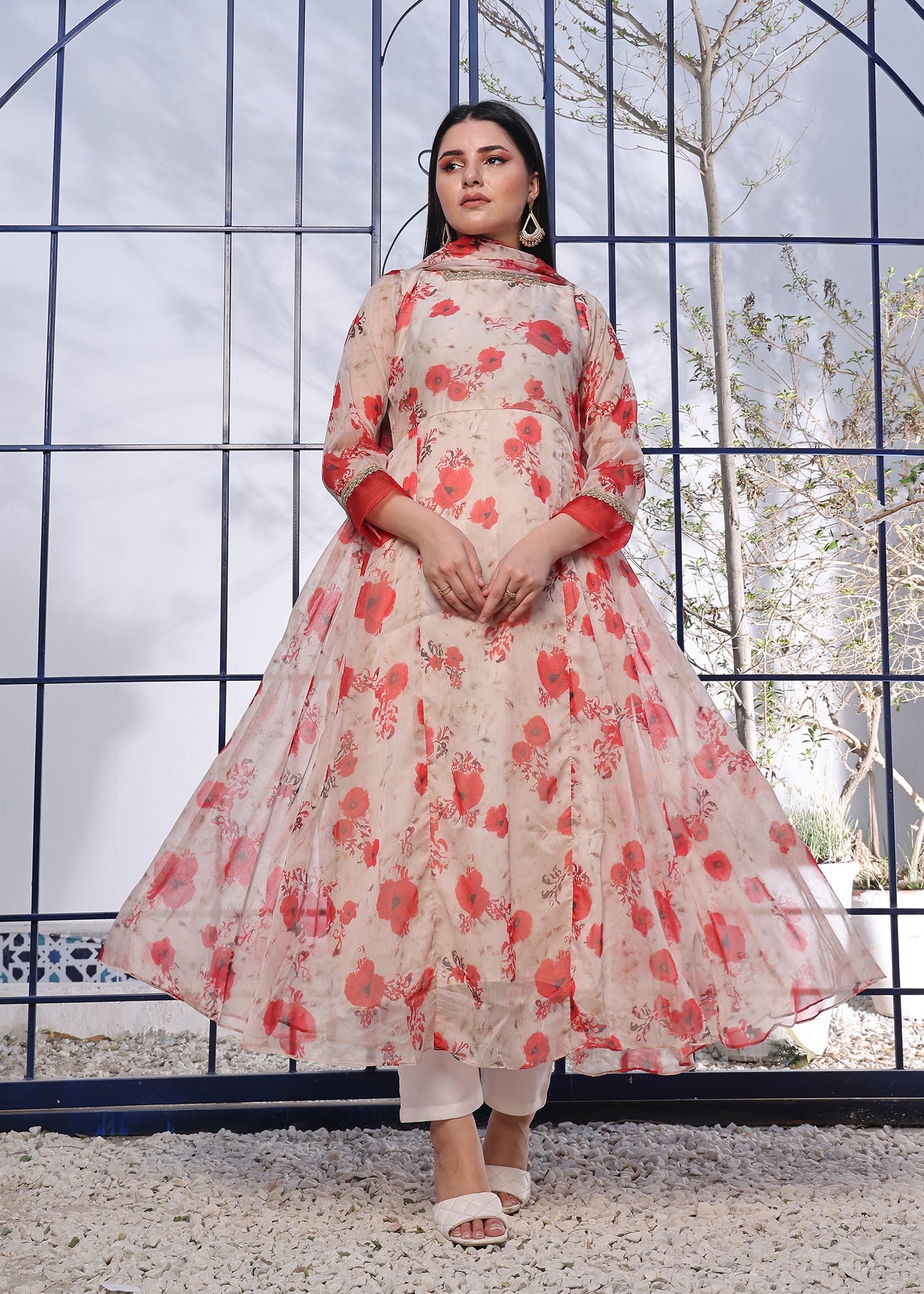 Nazmina Ruby red amaryllis Women 3pcs