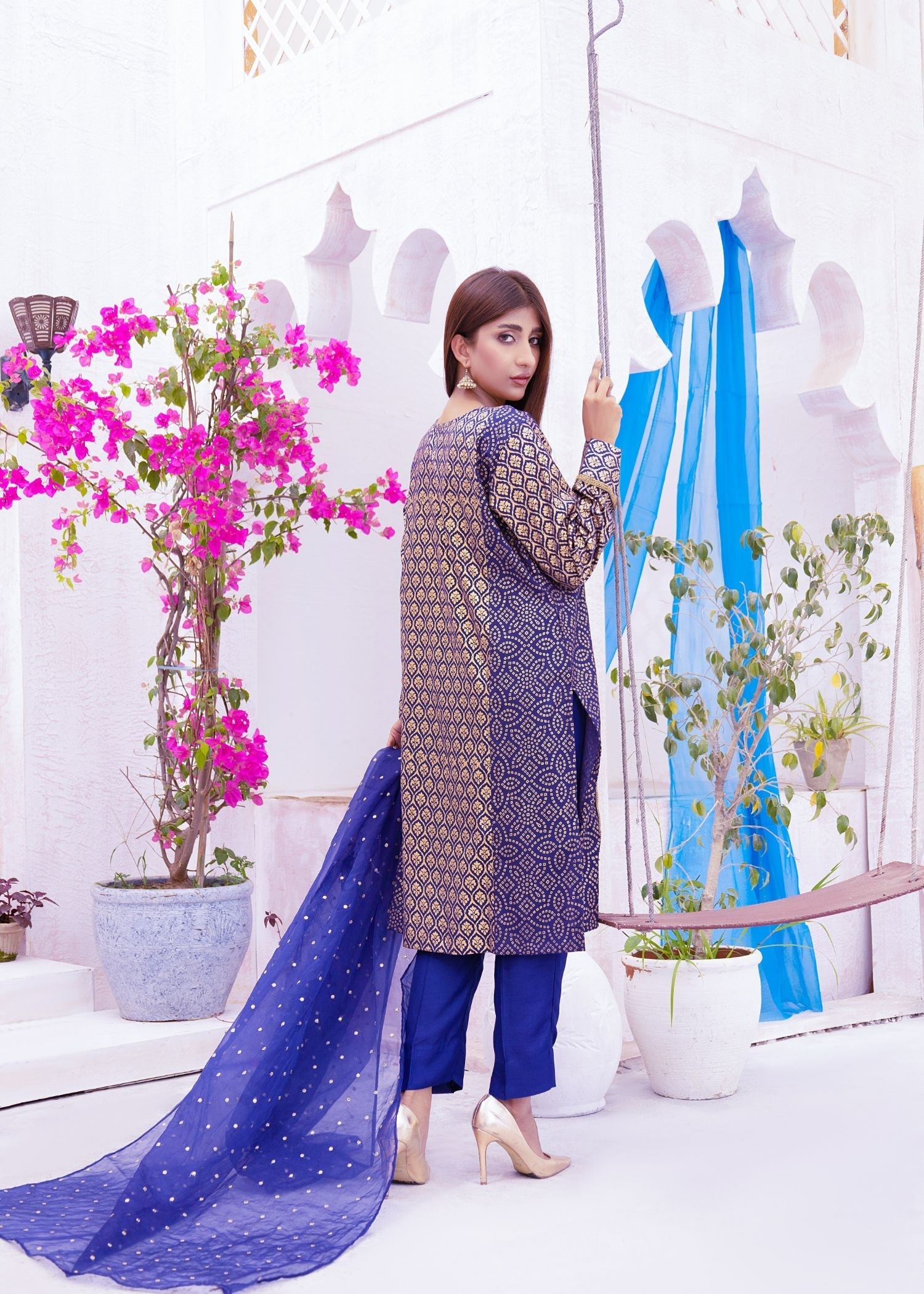 Alsiyab Roop Blue Women 3pcs