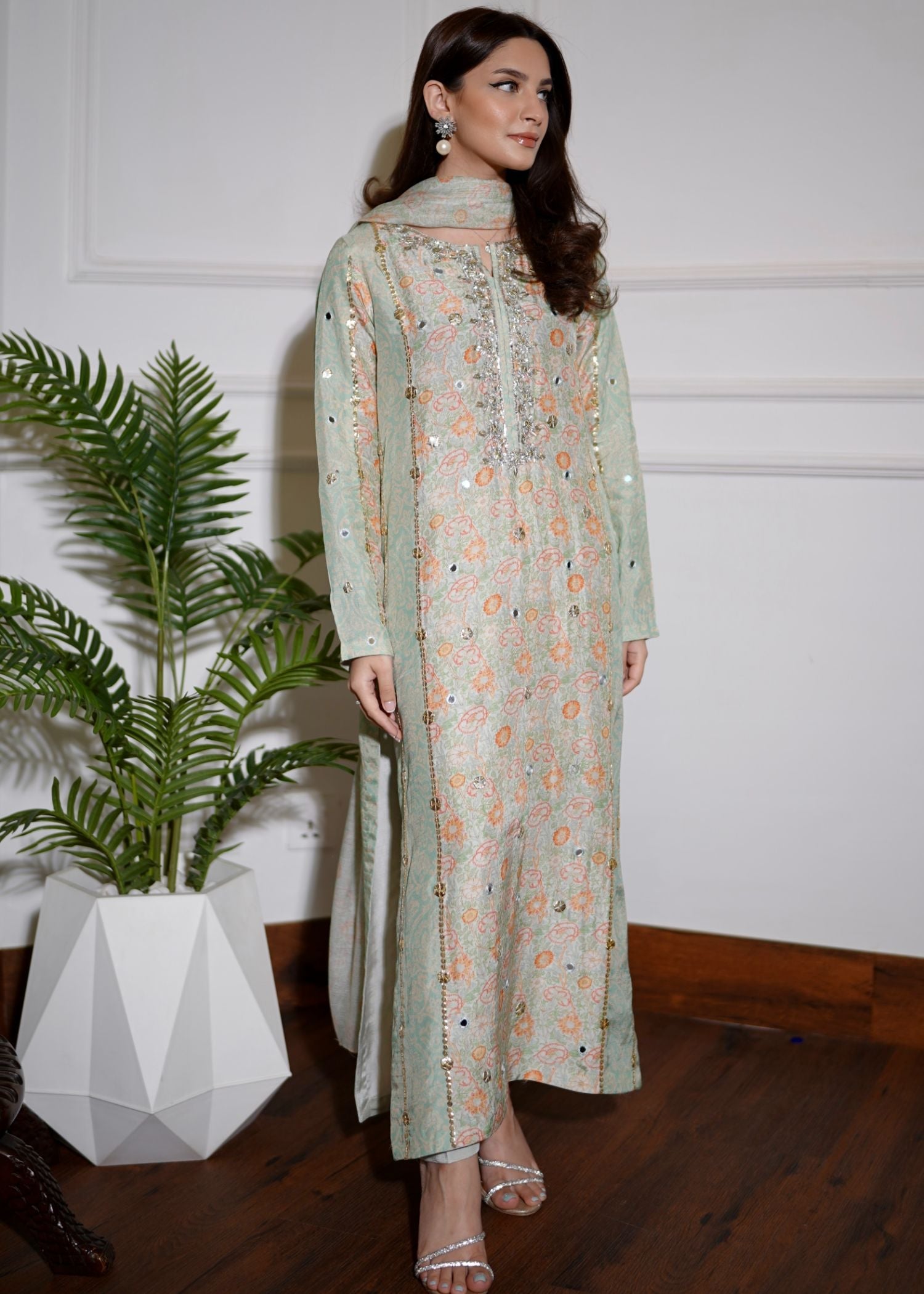 Hues Atelier Gota Floral Printed Fit Women 3pcs