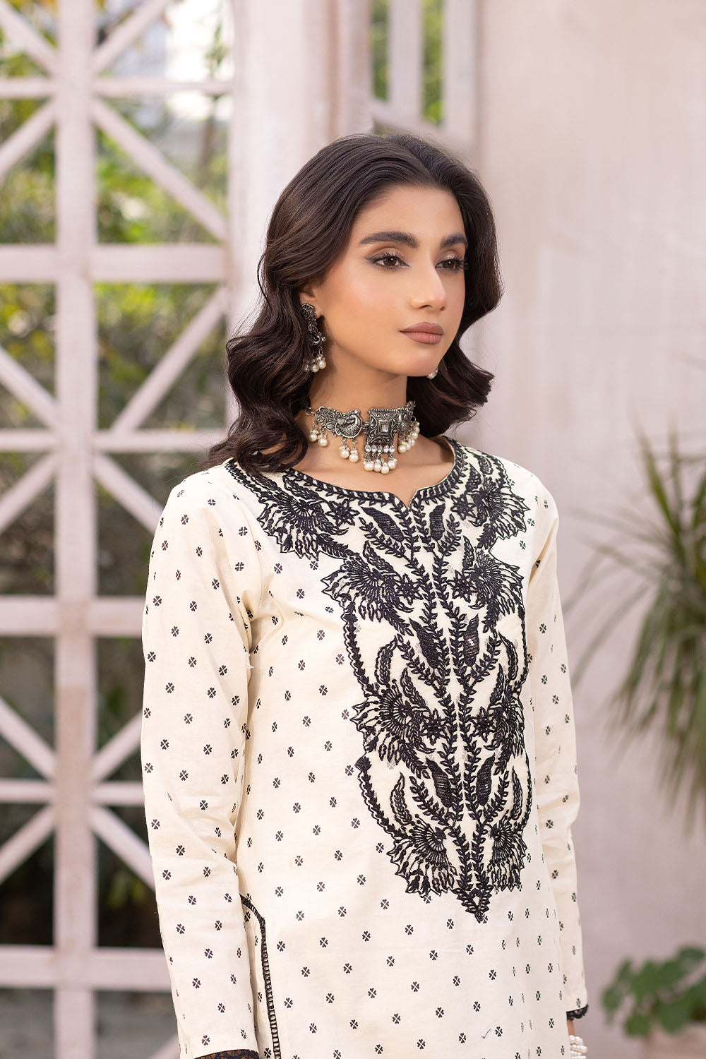 Madame Embroidered Cotton Lawn Co Ord 2684 Women 2pcs