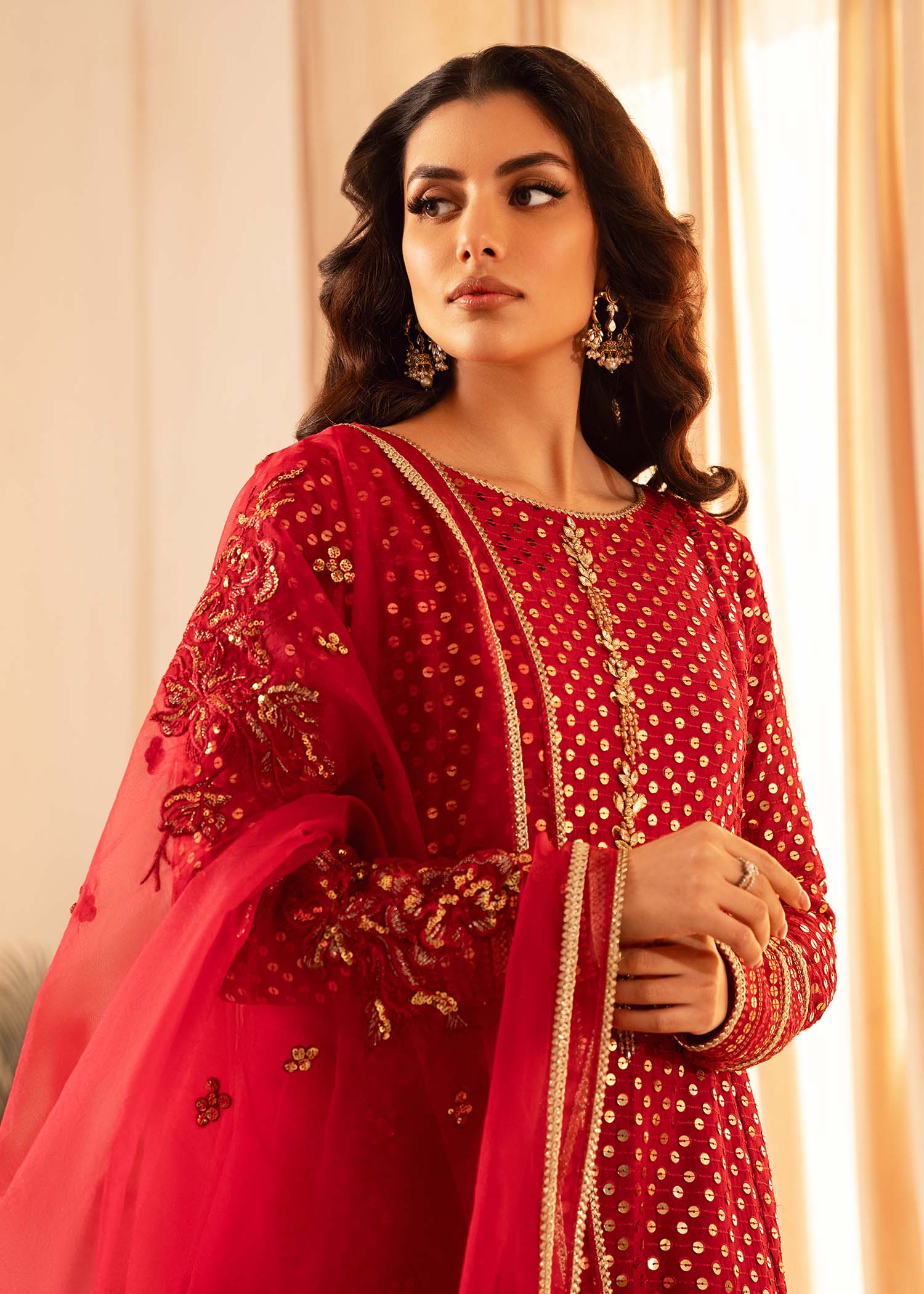 Rang-e-Haya Sifana (Rose red) Women 4pcs