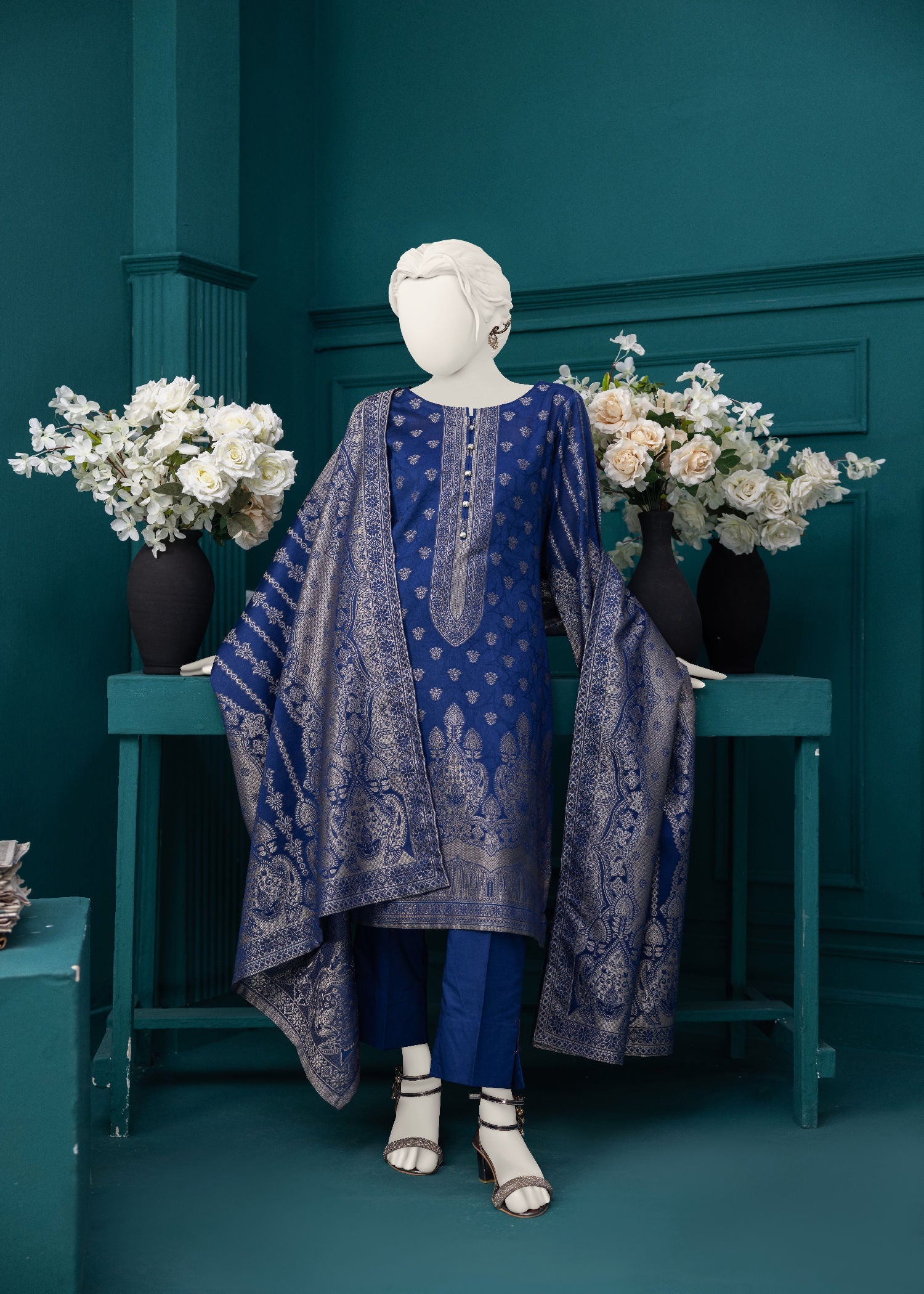 Narmin NPS3058 Jacquard Lawn Stitched Women 3pcs