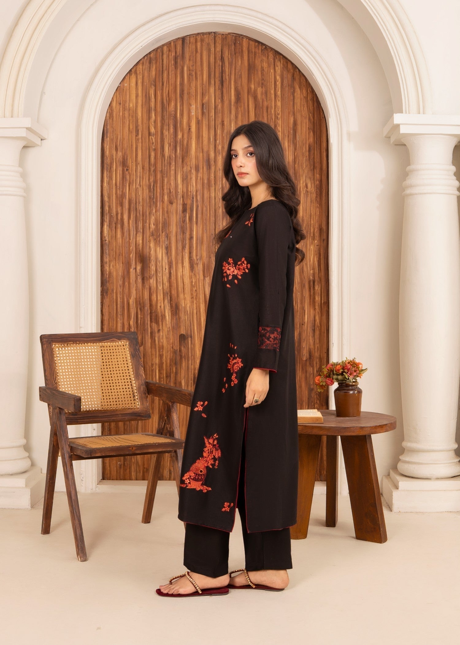 Abeera Art No: AB 027 – Timeless Grace in Long Length Embroidered Women 2pcs