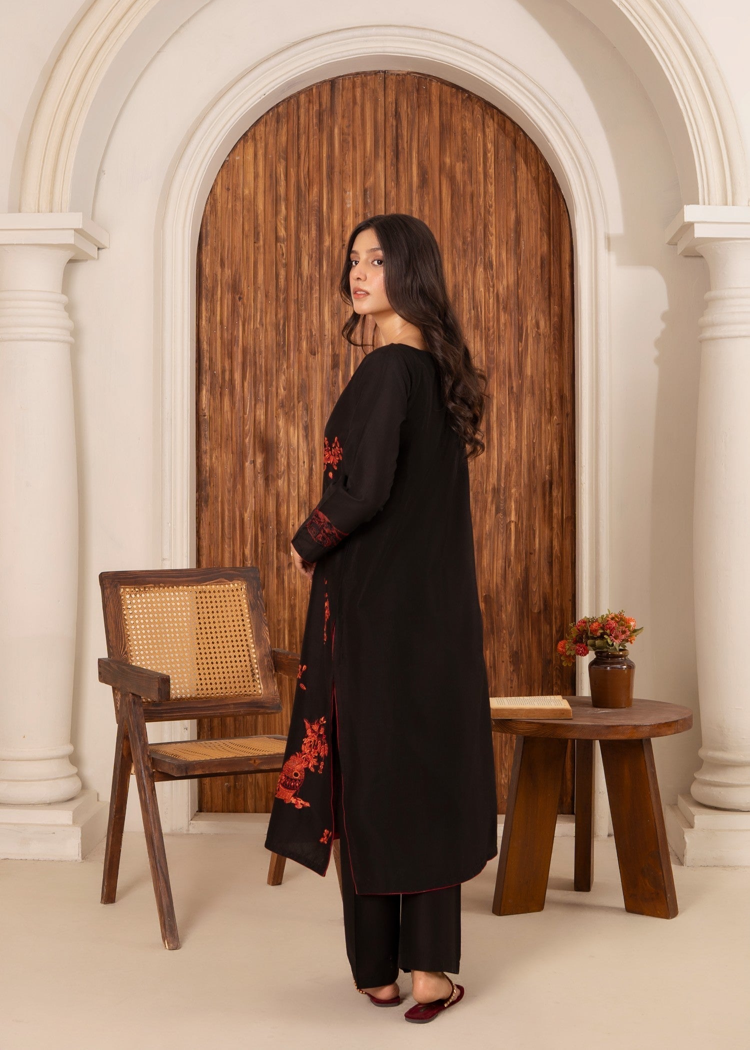 Abeera Art No: AB 027 – Timeless Grace in Long Length Embroidered Women 2pcs