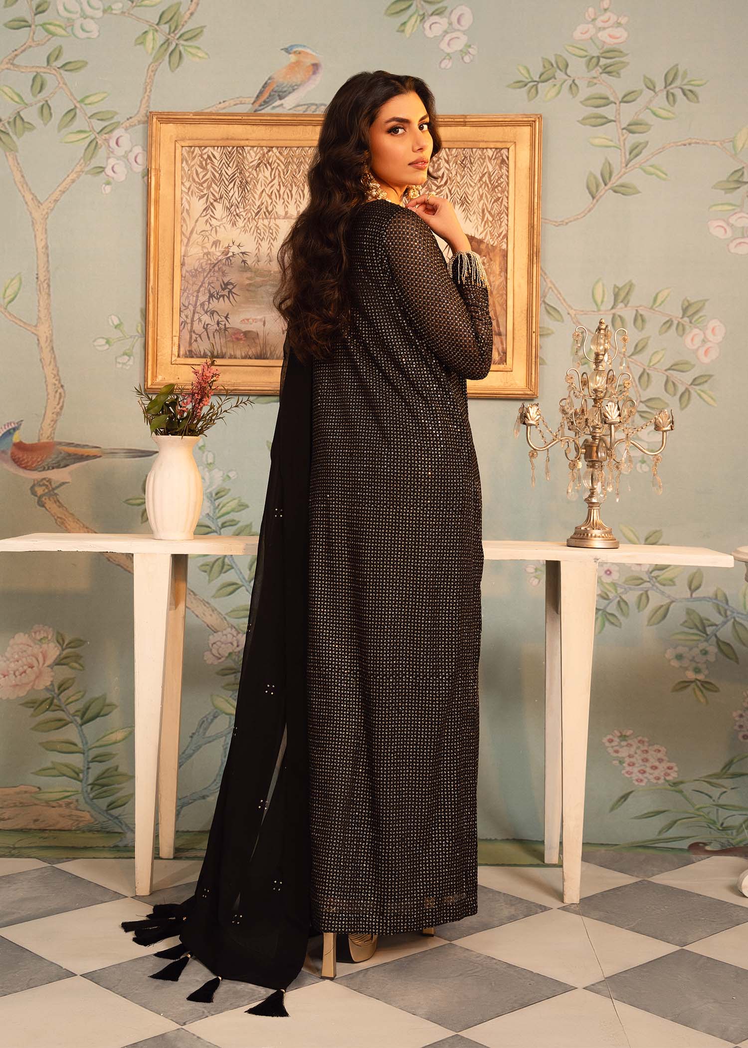 Rang-e-Haya Naina (Black) Women 4pcs