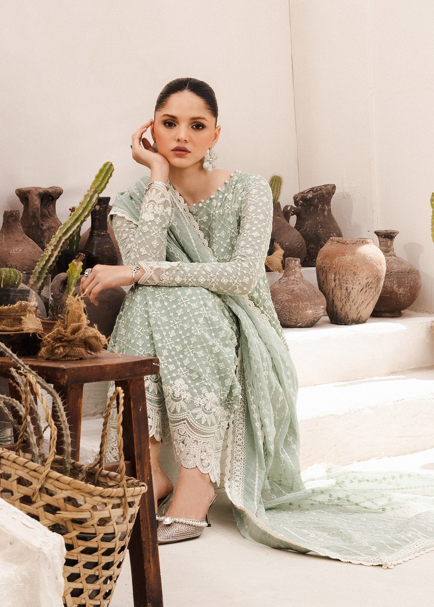 Rang-e-Haya Izna (Ice blue) Women 4pcs