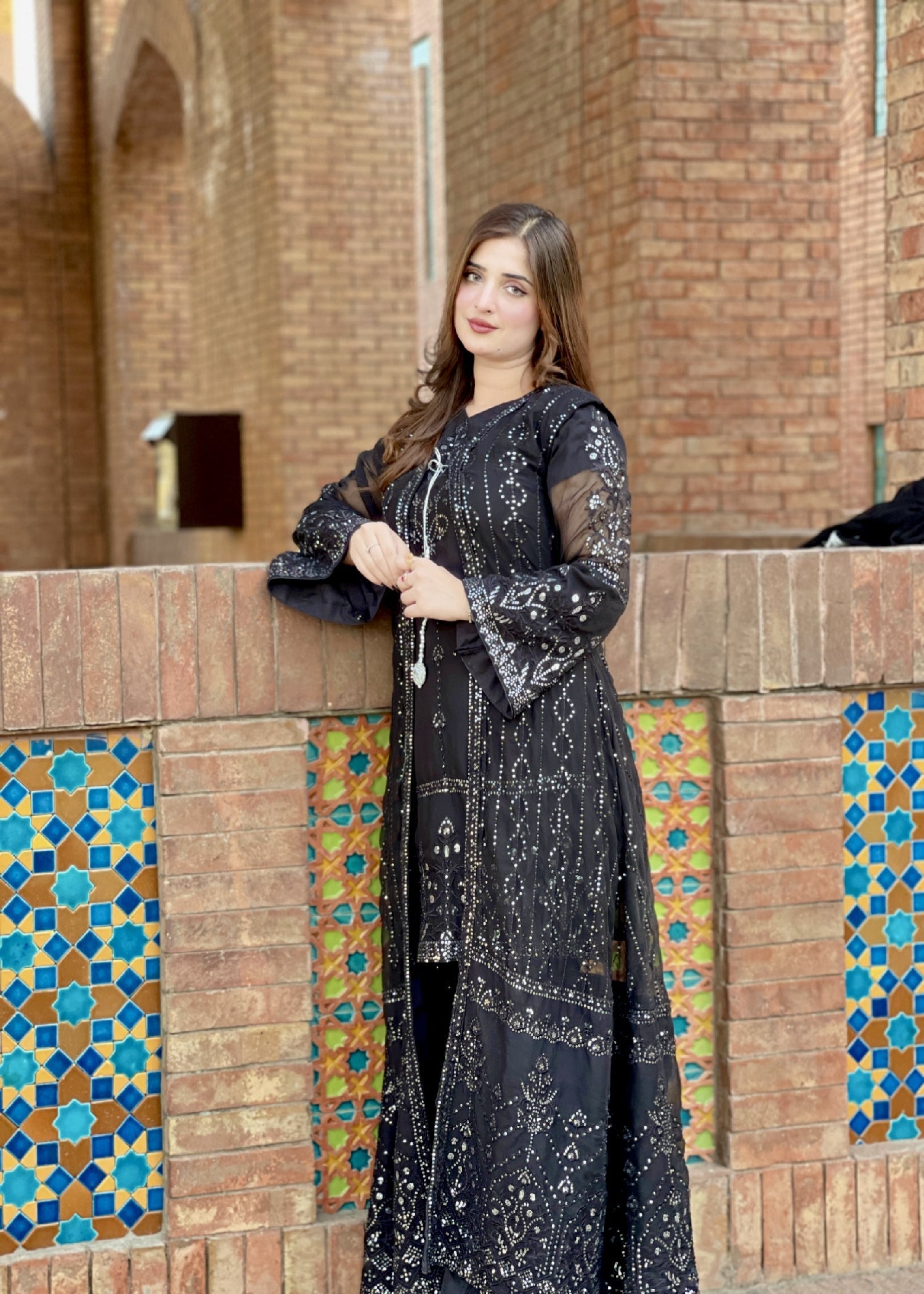 Rangoon Clothing Tajdar Midnight Black Women 4pcs