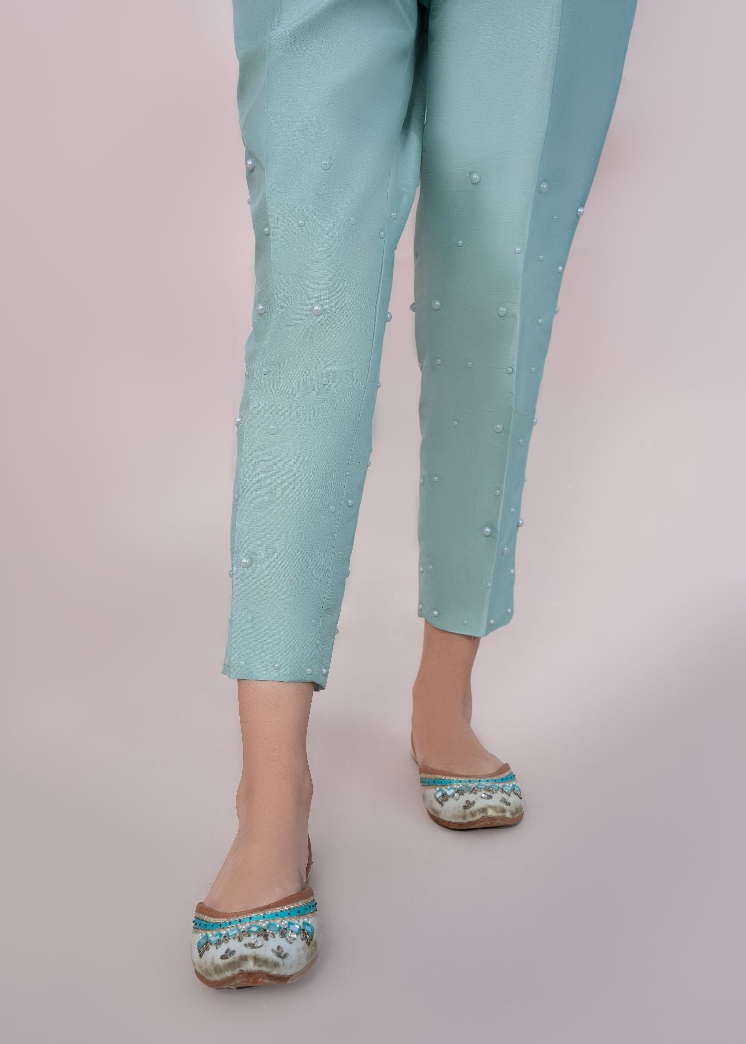 Rang-e-Meeras Ice Blue Pants Women 1pcs