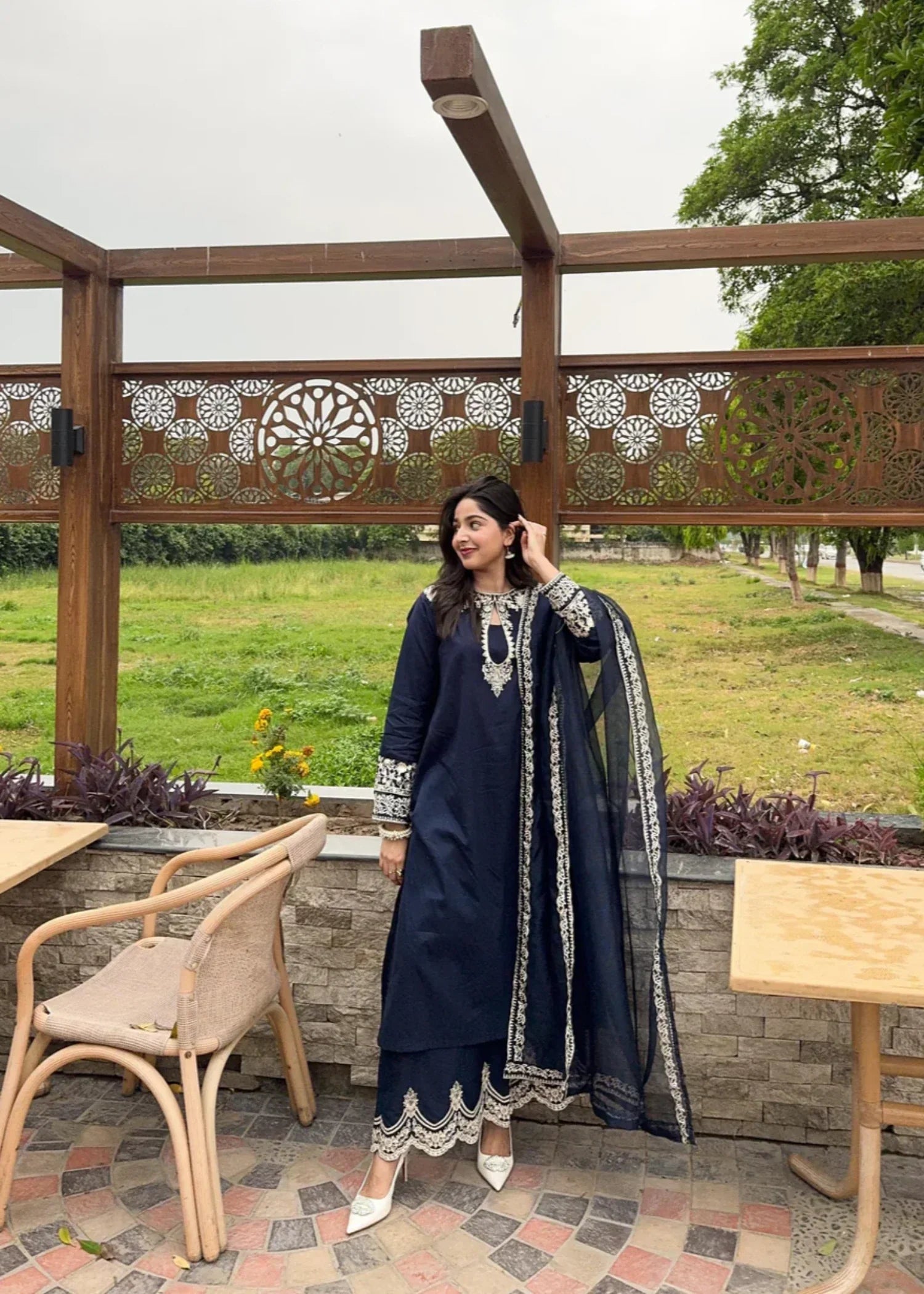 Tiraz Dilara (Blue) Women 3pcs