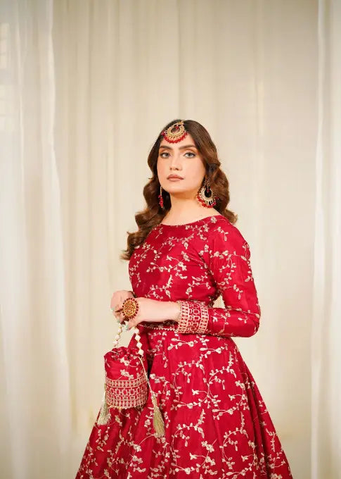 Peraan by SH Ghazal Maroon Women 3pcs