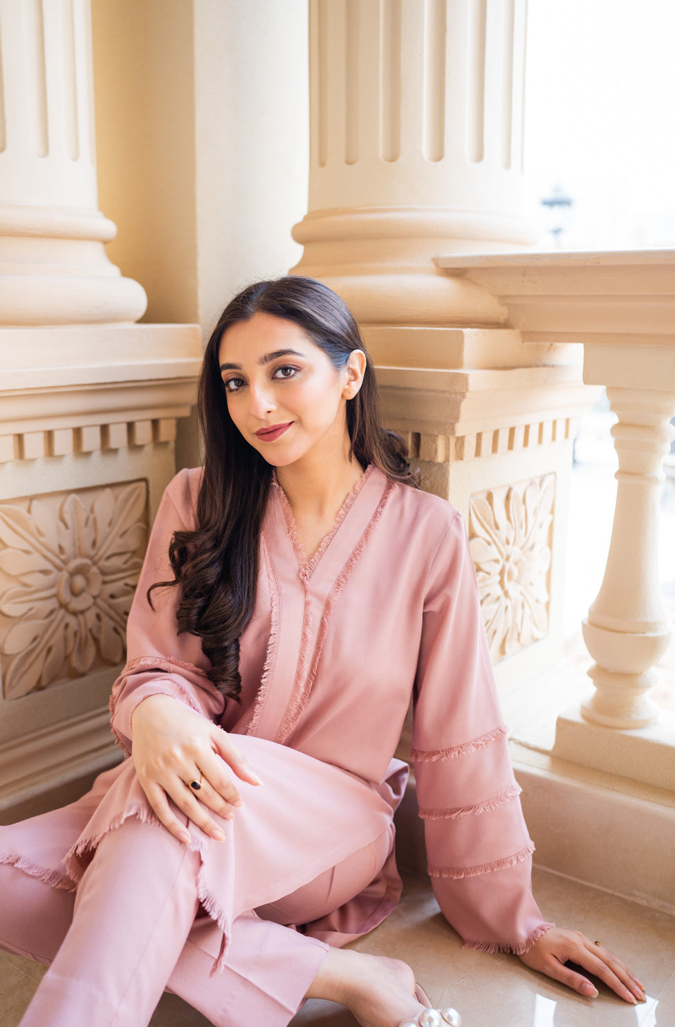 Aisling By Nirmal Pastel Pink Women 2pcs