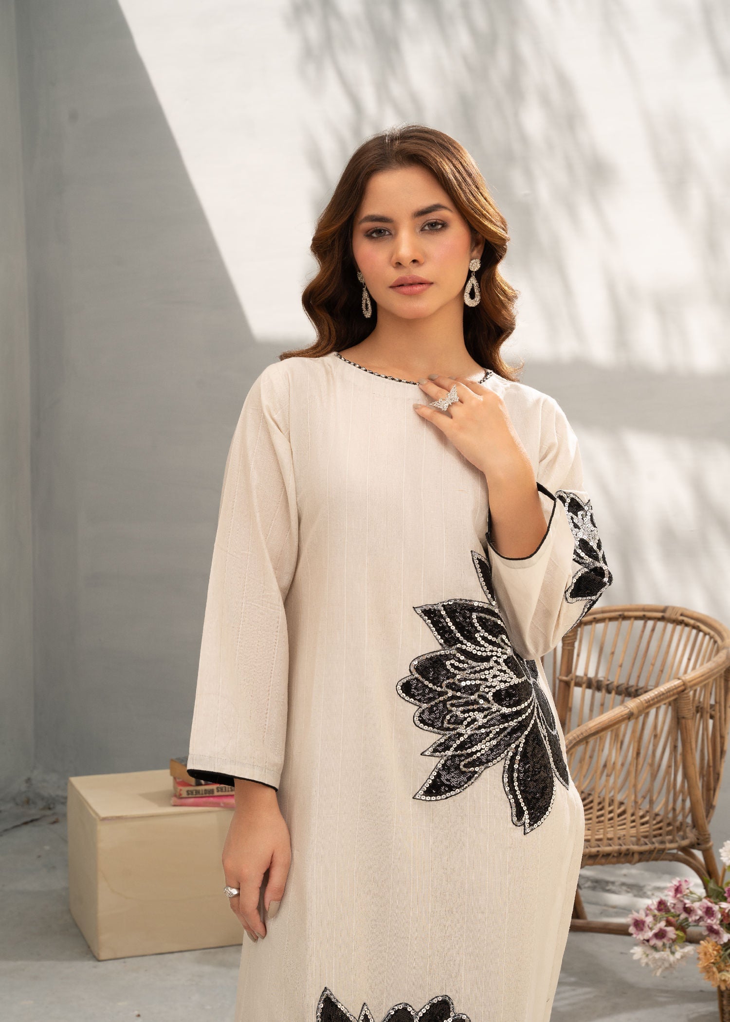 Sahibas By Mirza Lavish (Ivory) Women 2pcs