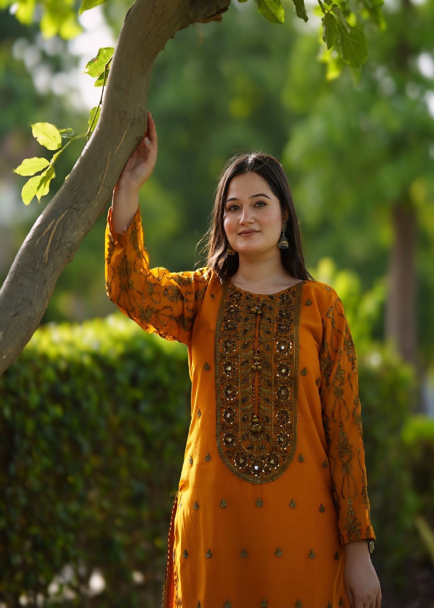 Four Season Boutique ZAMDA CHIFFON MUSTARD Women 3pcs