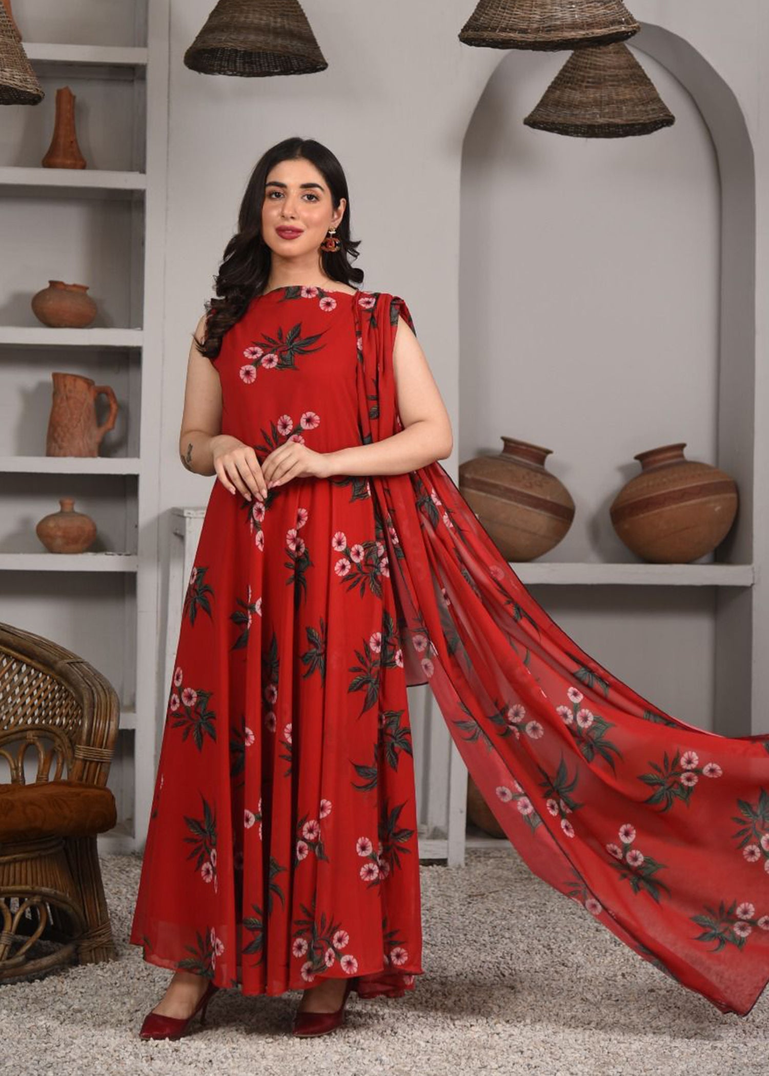 Nazmina Red eye Women 2pcs