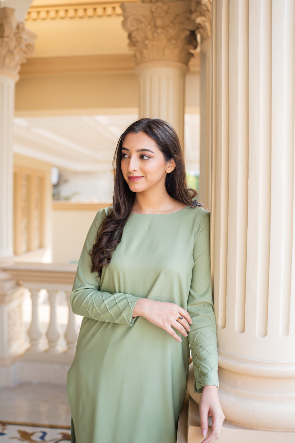 Aisling By Nirmal Pistachio Green Women 2pcs