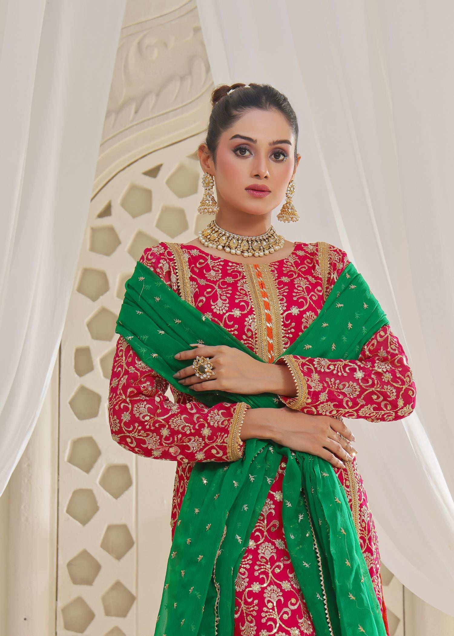 Ayesha Closet Preshy Gul Pink Desire Women 3pcs