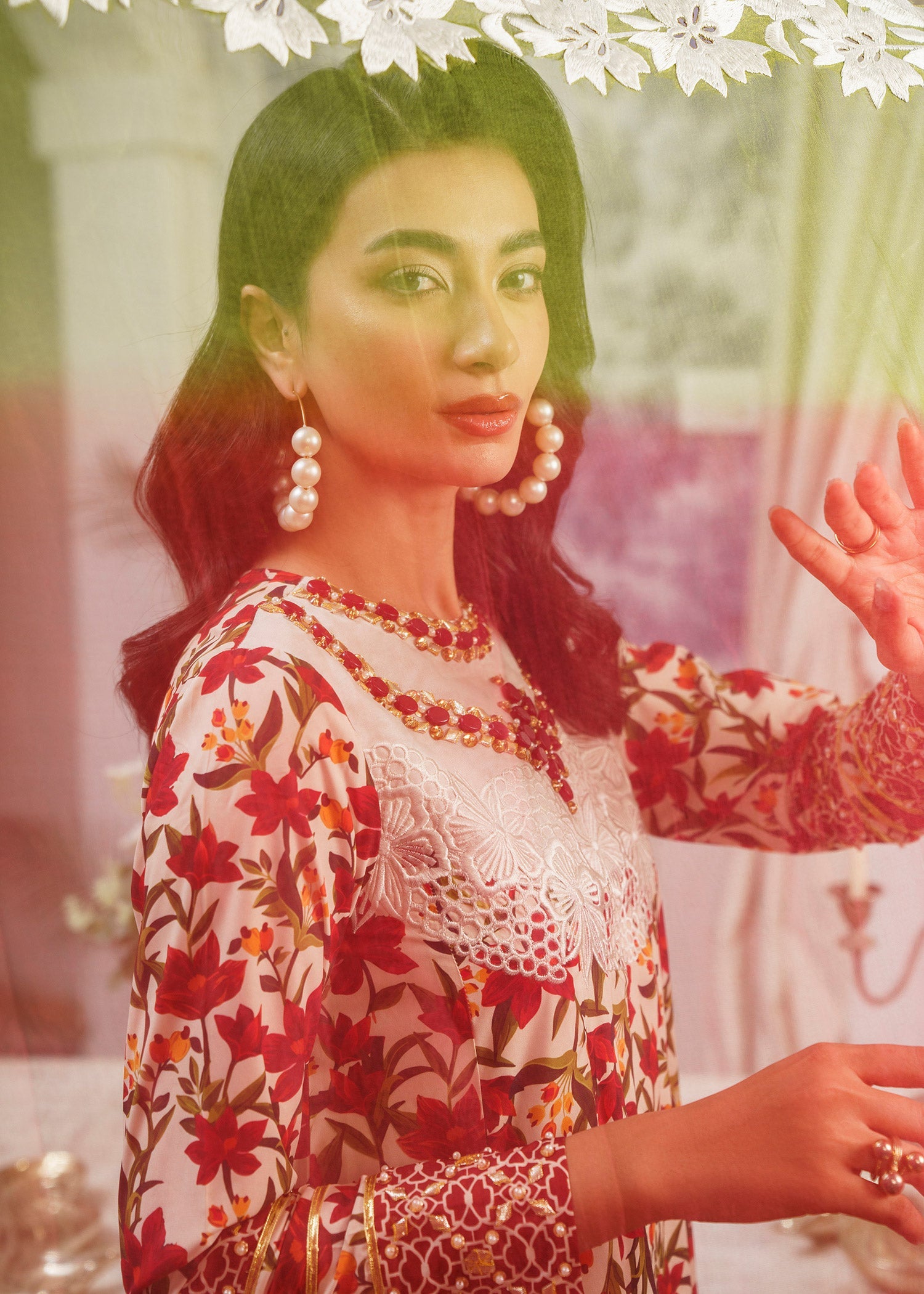 Rj’s Pret RED FLEURS| NEO | RJS PRET Women 2pcs