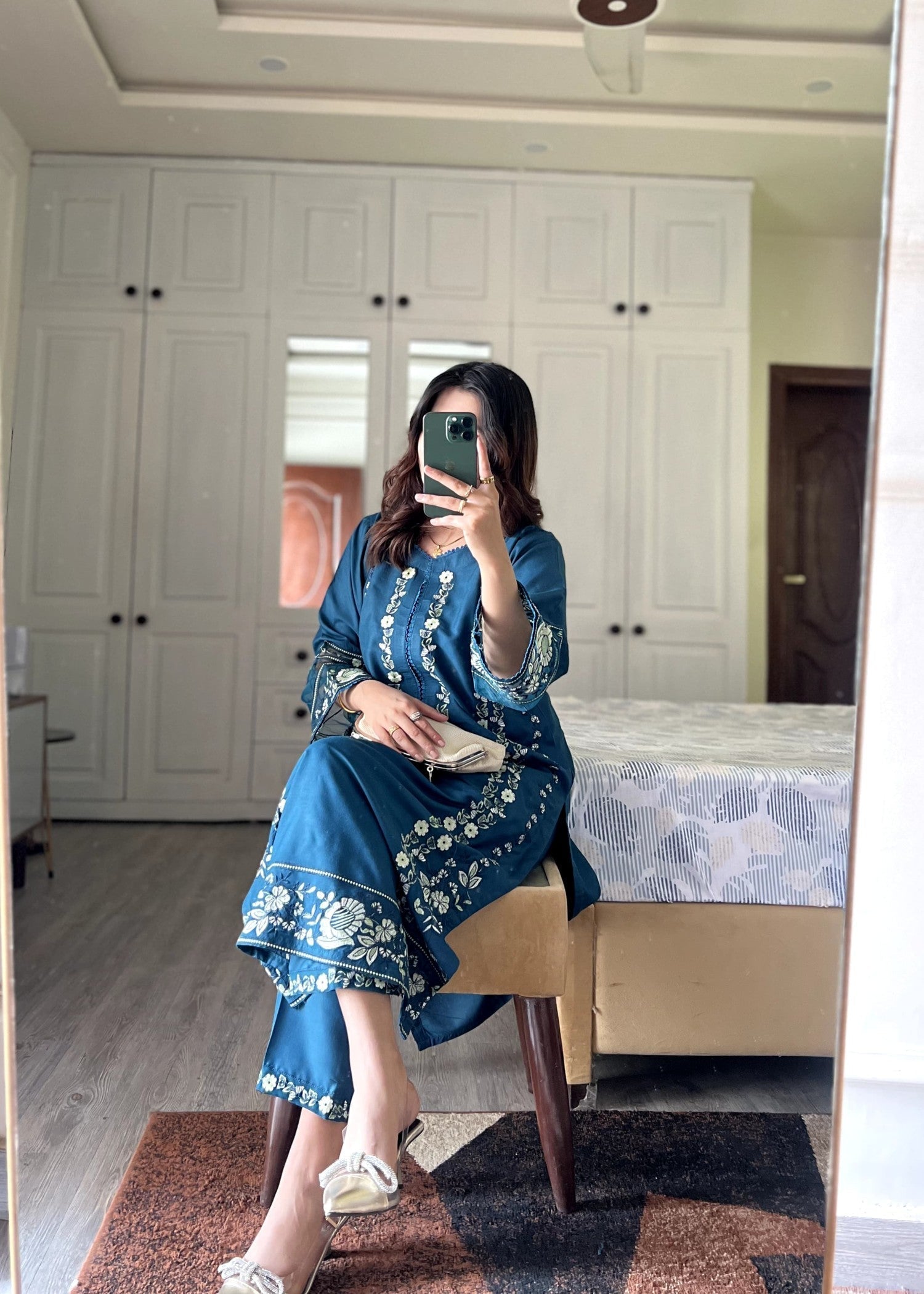 Tehzeeb Libas Sehar Embroidered Stiched Women 2pcs