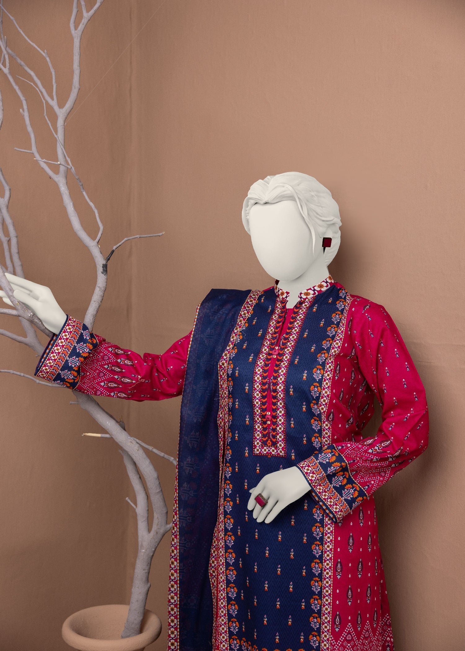 Narmin NPS3054 Digital Printed Lawn Suit Stitched Women 3pcs