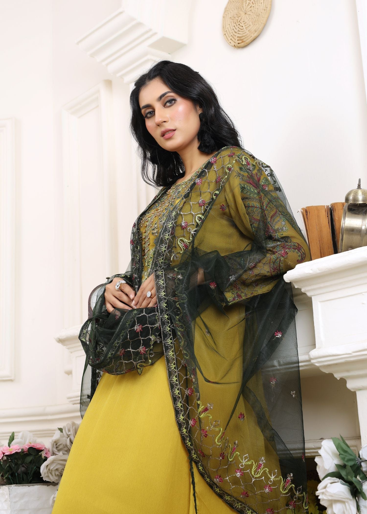 Pehnawa By Bin Akram’s GILDED GARDEN CHIFFON Women 3pcs