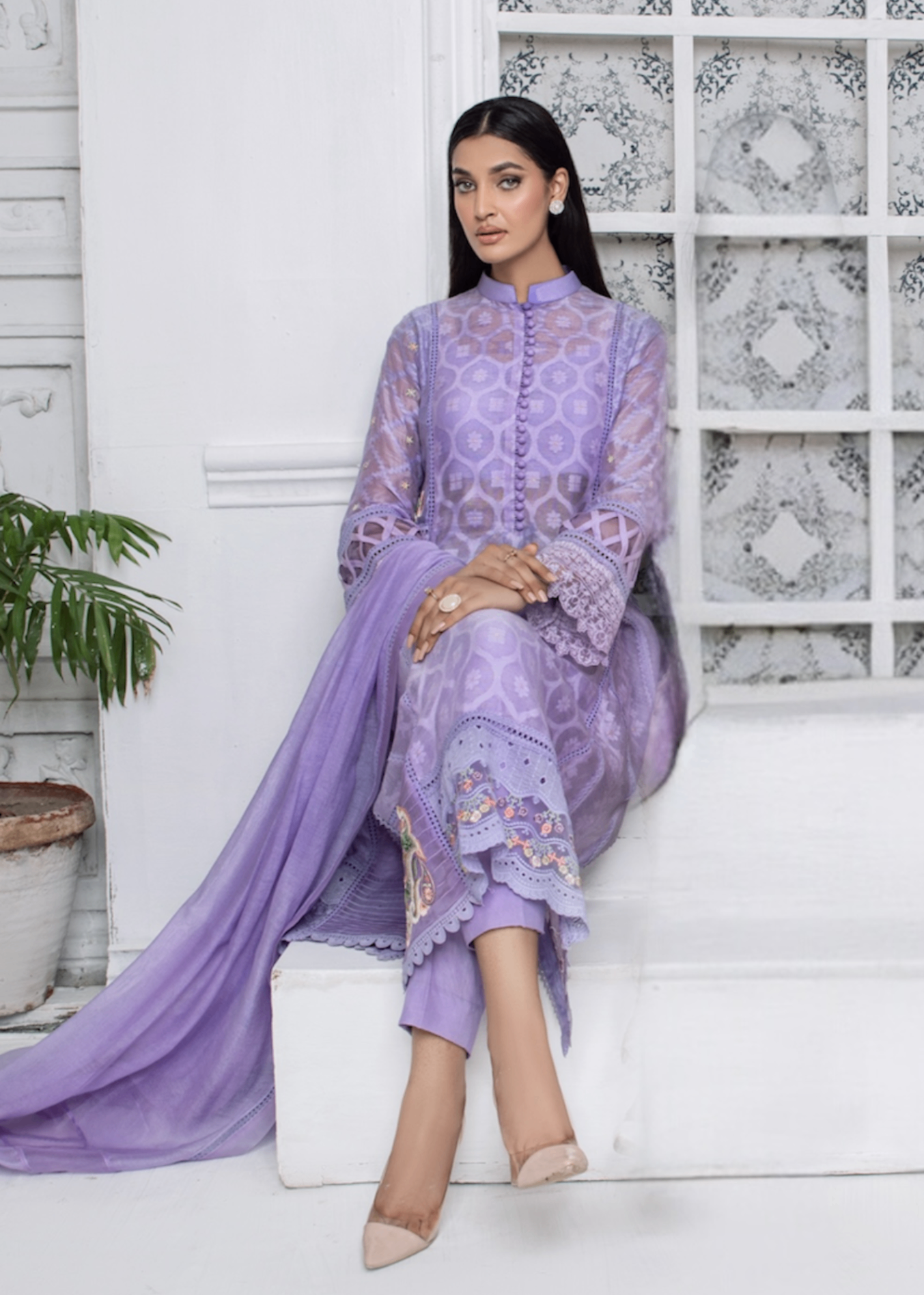 Ridah Naeem Lavender Chic Women 2pcs
