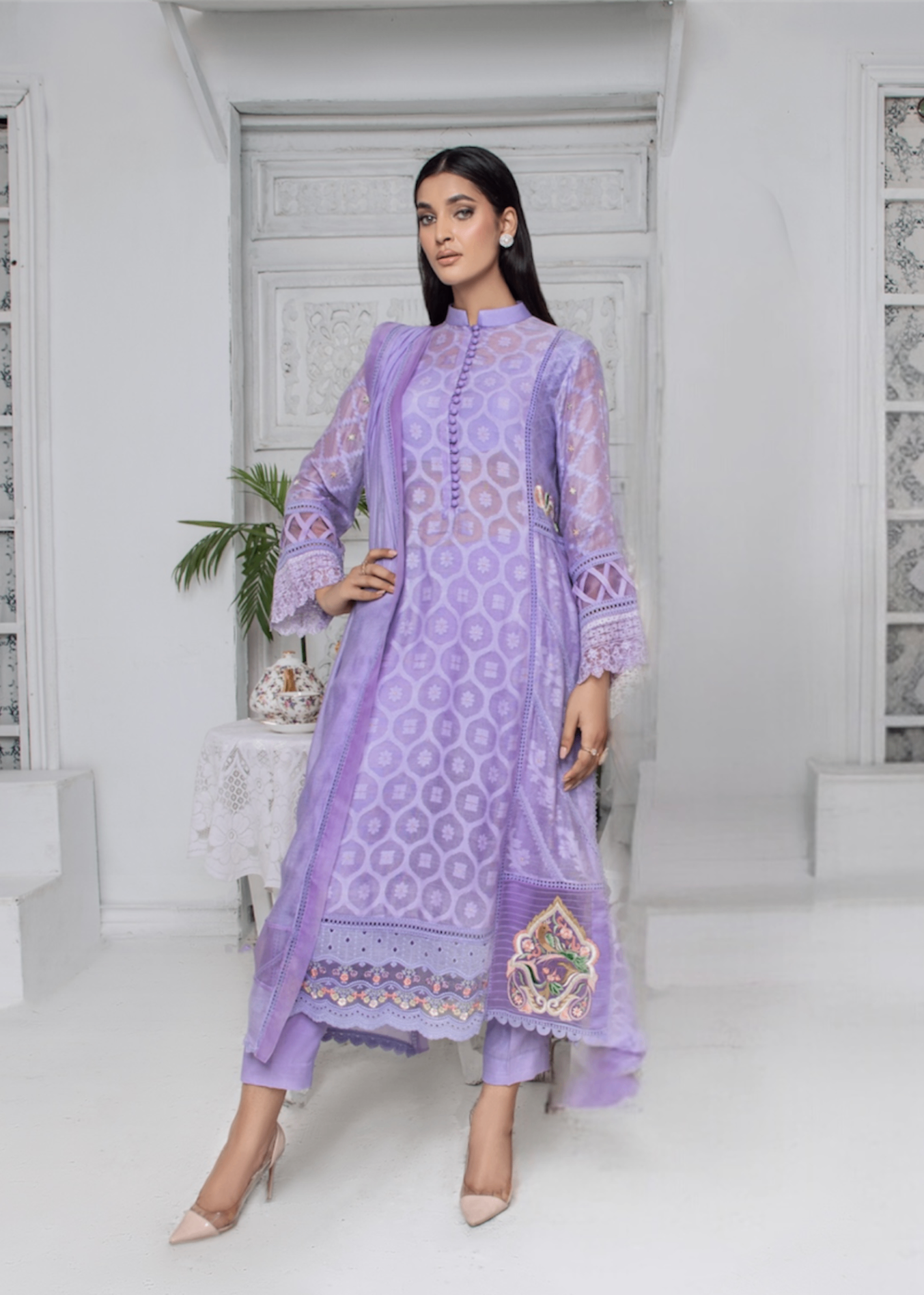 Ridah Naeem Lavender Chic Women 2pcs