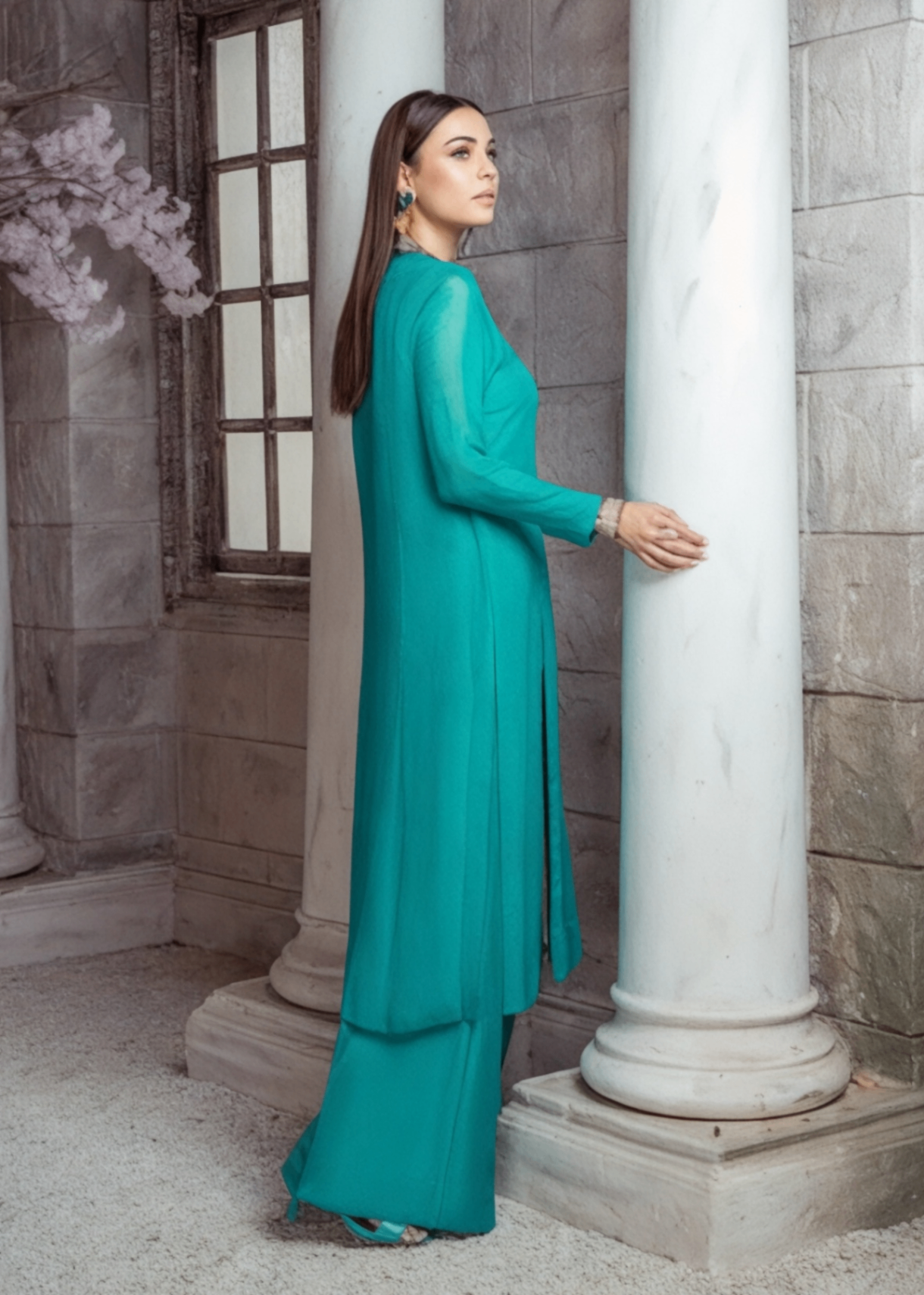 Ridah Naeem Turquoise Nature’s Elegance Women 2pcs