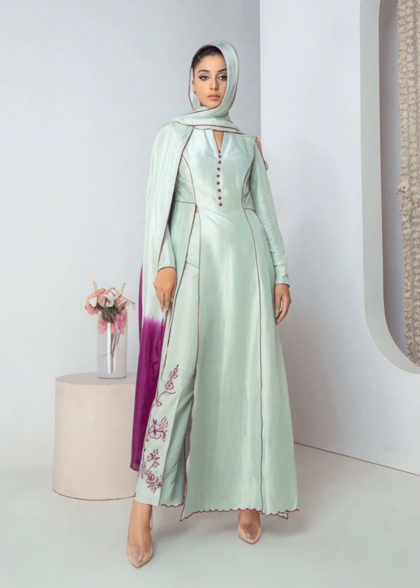 Ridah Naeem Aquaglam Women 2pcs