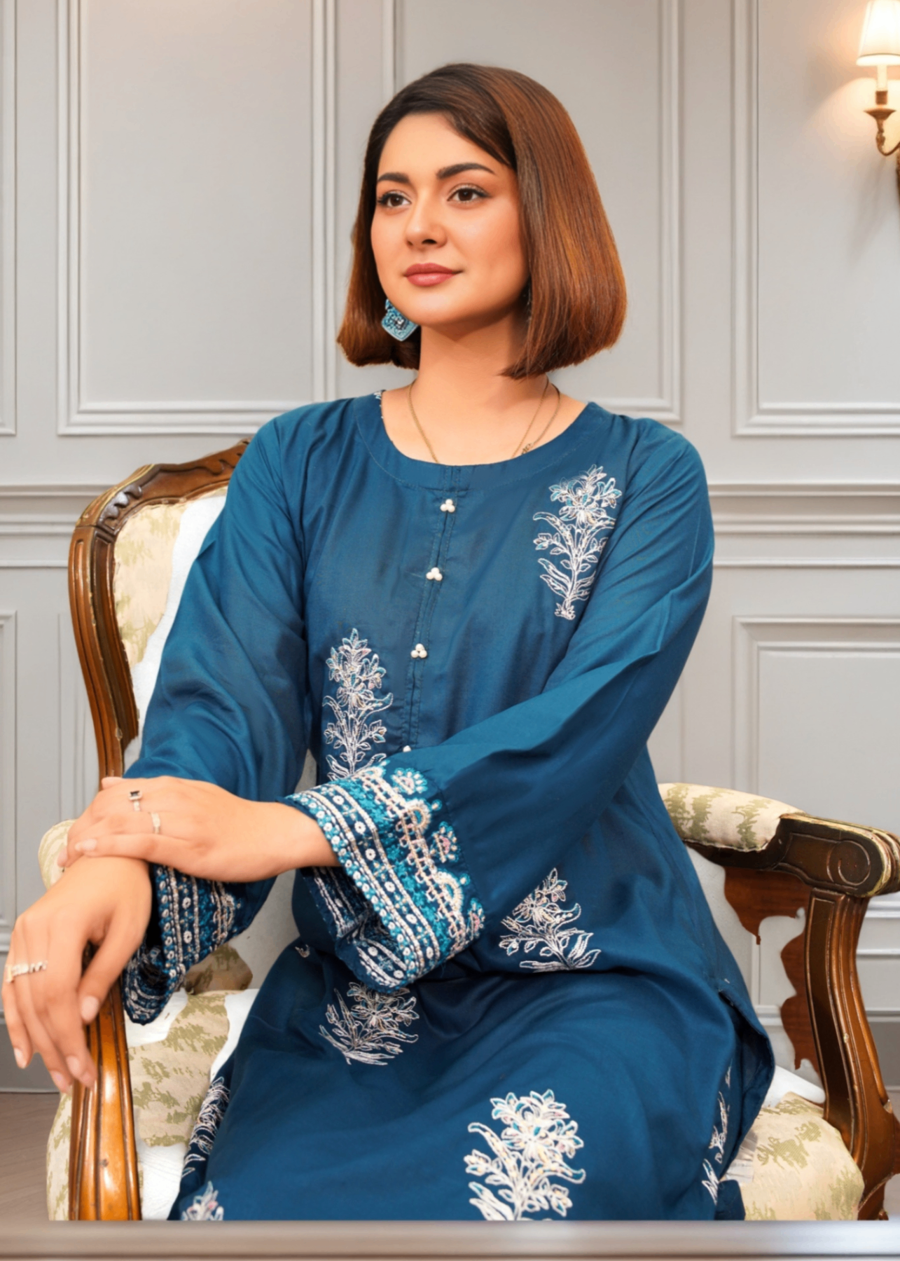 Mirhal Fashion Mishri Teal Women 2pcs