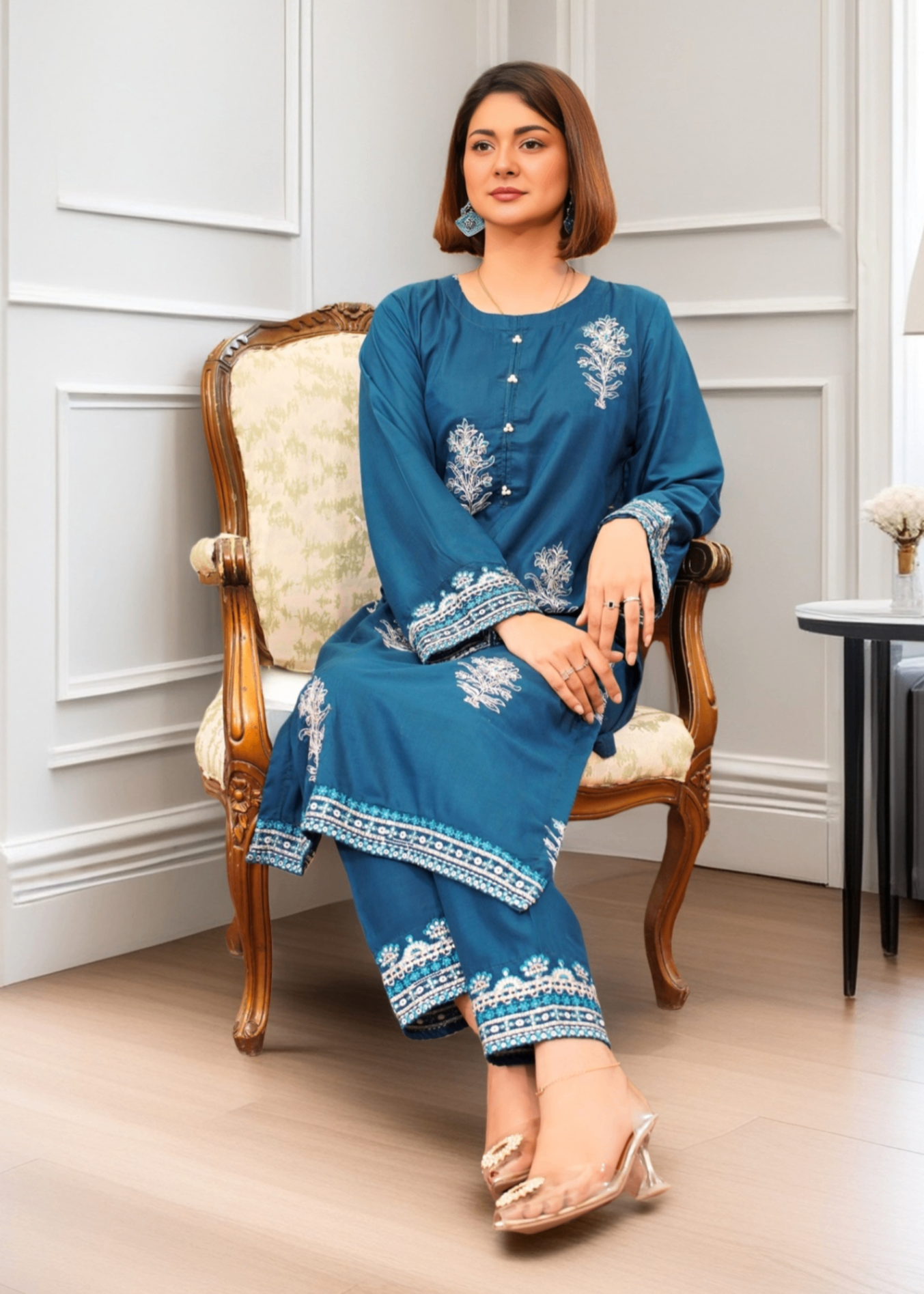 Mirhal Fashion Mishri Teal Women 2pcs