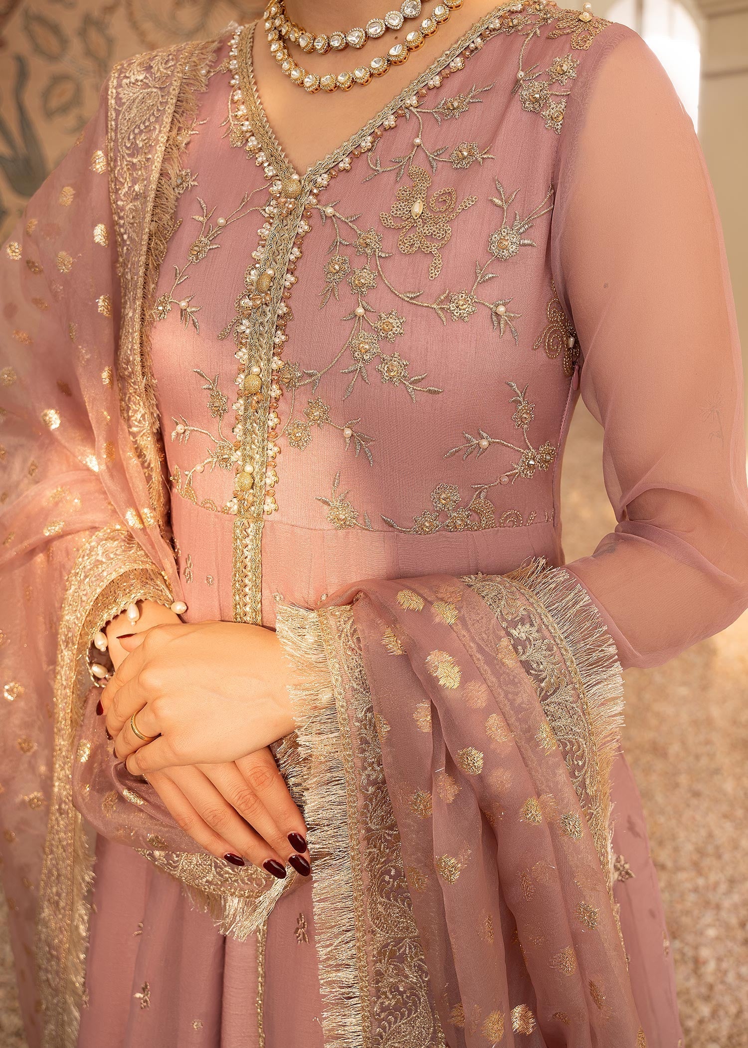 Rang-e-Haya Zarnash (lylic pink) Women 4pcs