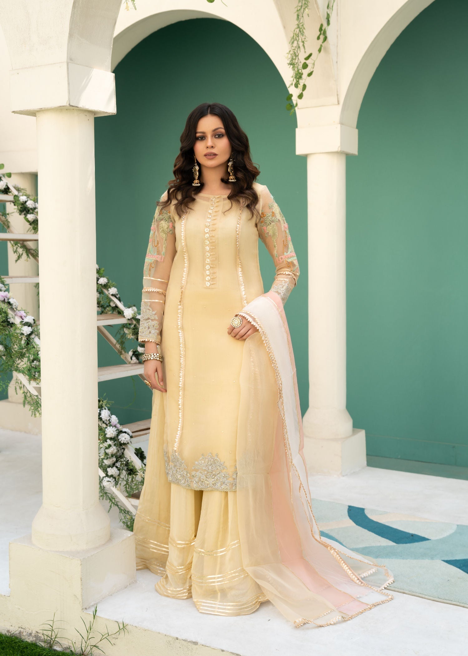 Hem Lotus Outfit Lemon Yellow Women 4pcs