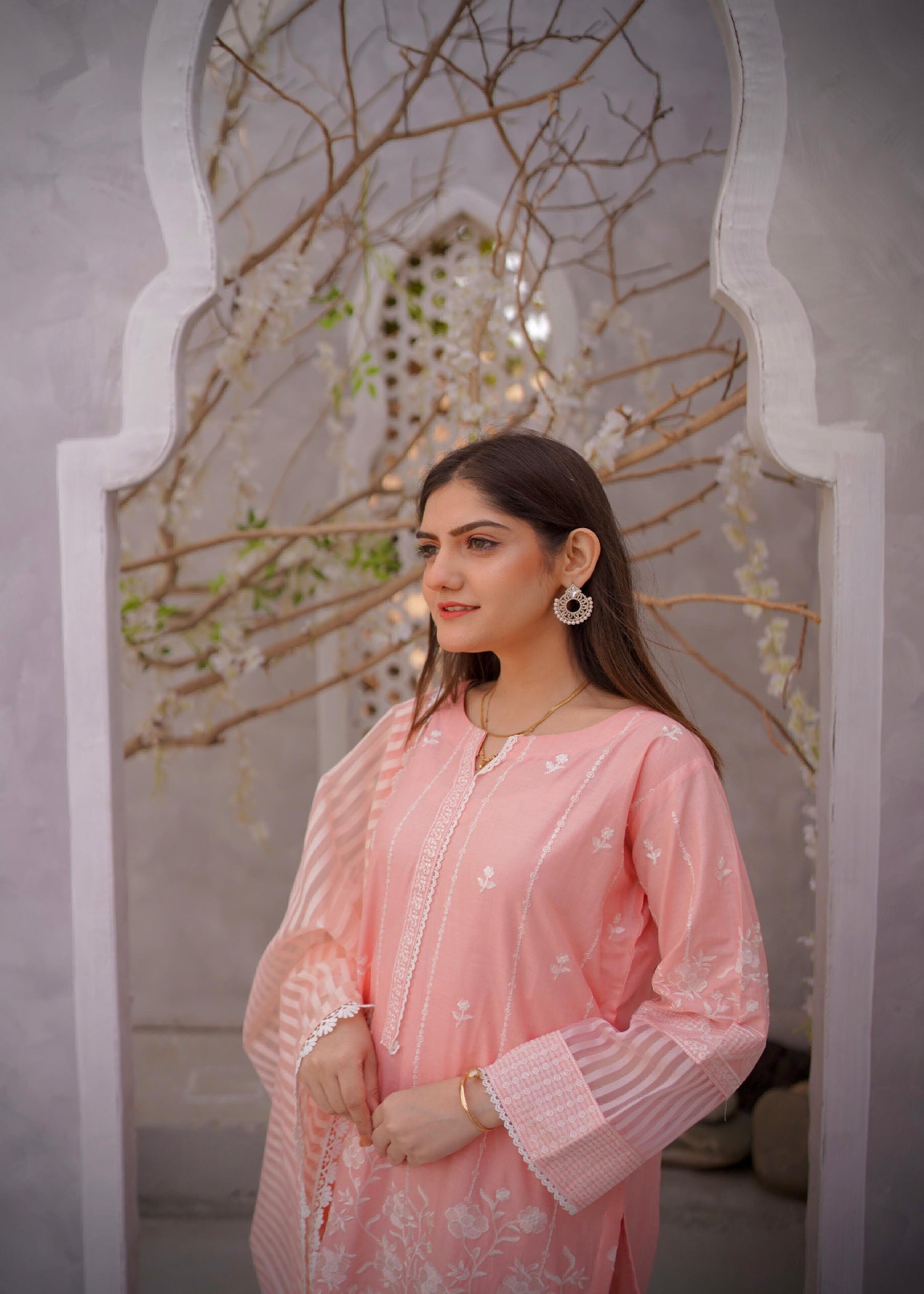 Mishkaat Clothing Paro Peach Women 3pcs