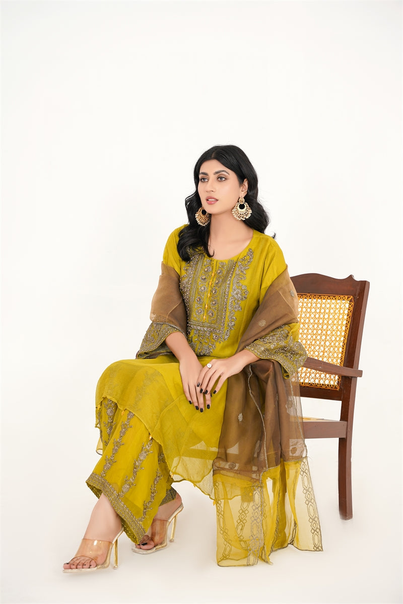 Rang Riwaj Rasm e hina stitched Women 3pcs