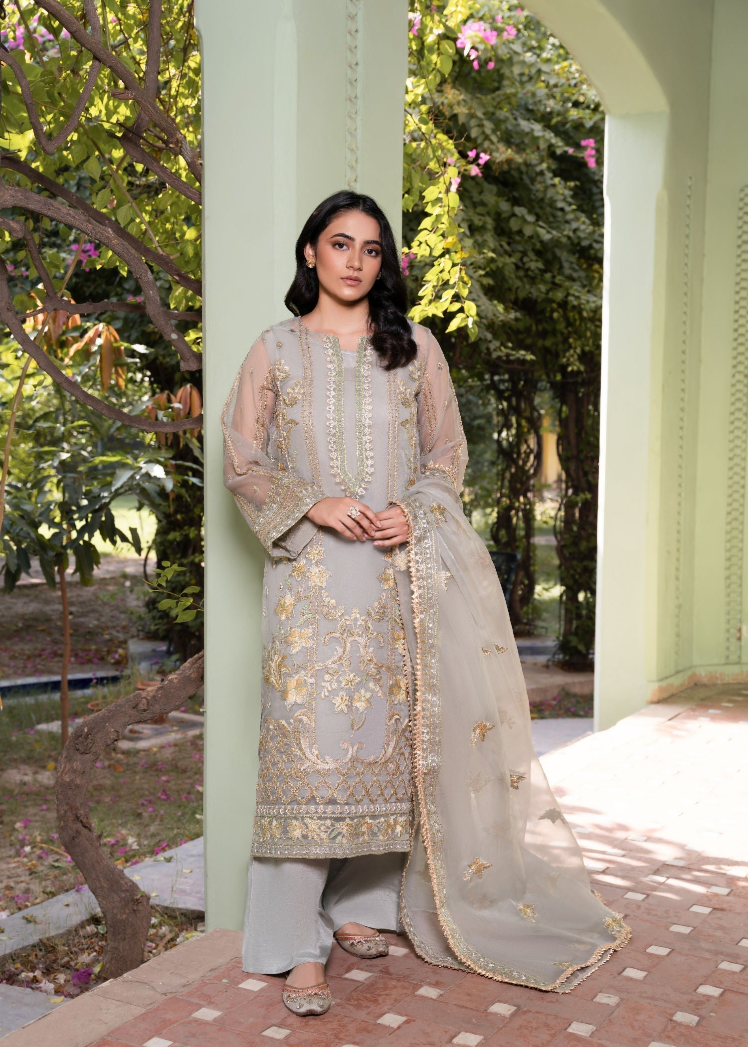 Hem Quill Grey Women 4pcs