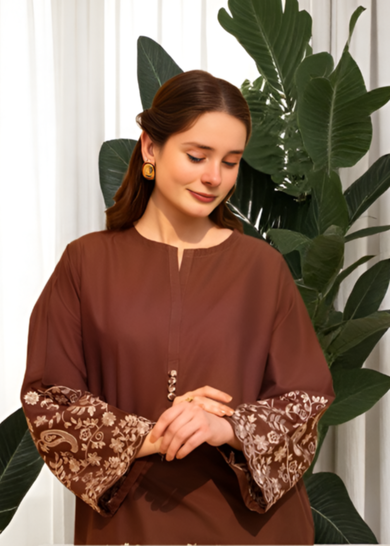 Tawakal Closet Brown Women 2pcs